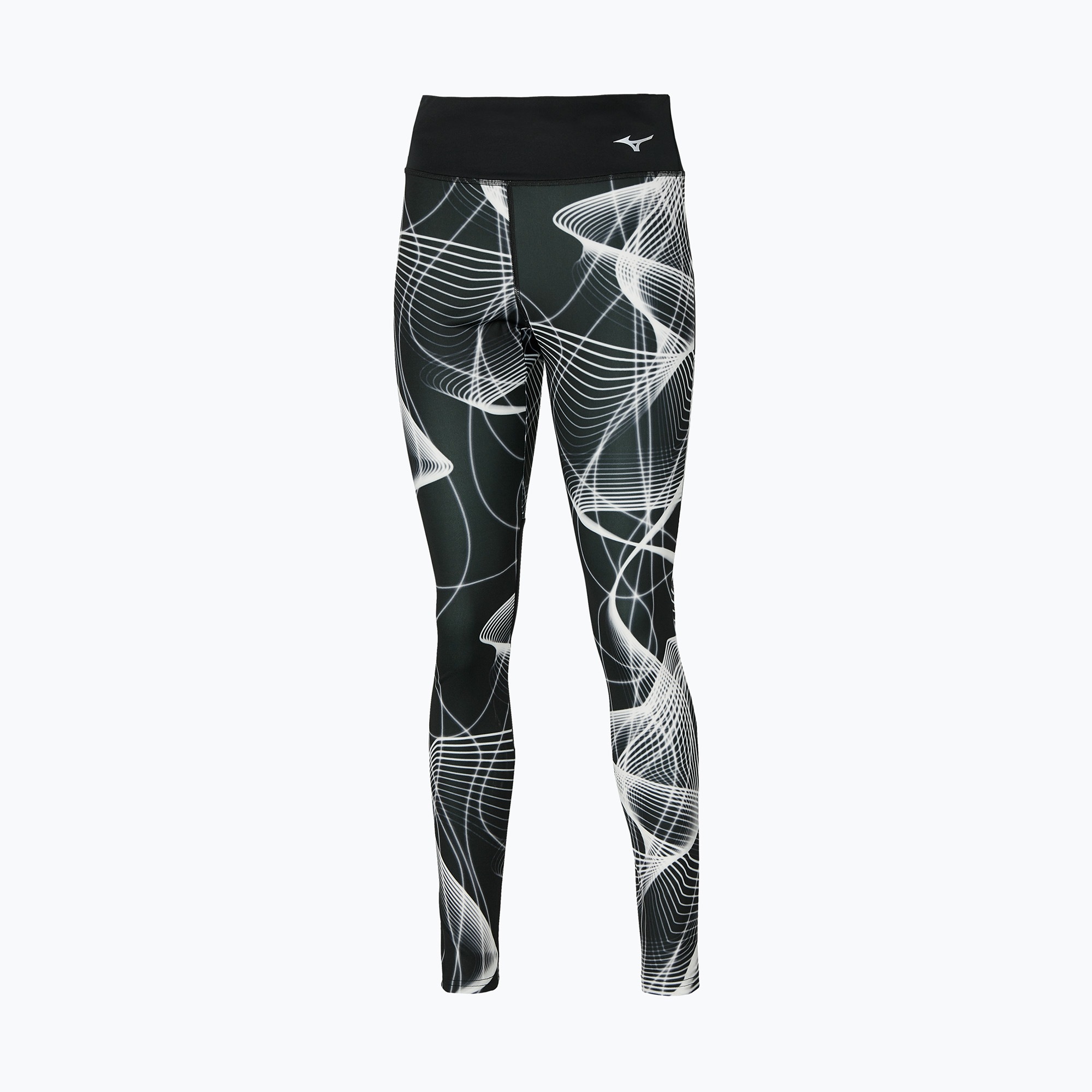 Legginsy damskie do biegania Mizuno Printed black | WYSYŁKA W 24H | 30 DNI NA ZWROT