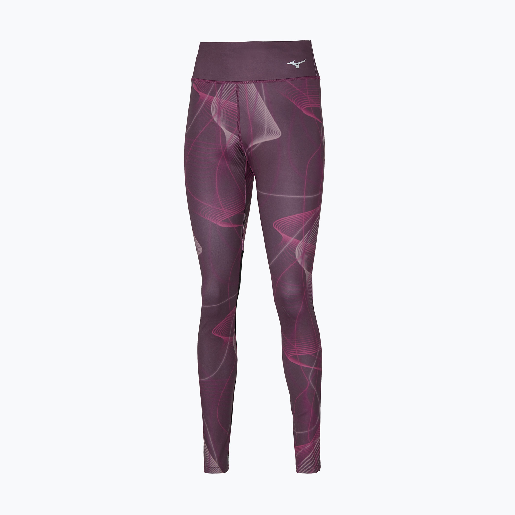 Legginsy damskie do biegania Mizuno Printed grape wine | WYSYŁKA W 24H | 30 DNI NA ZWROT