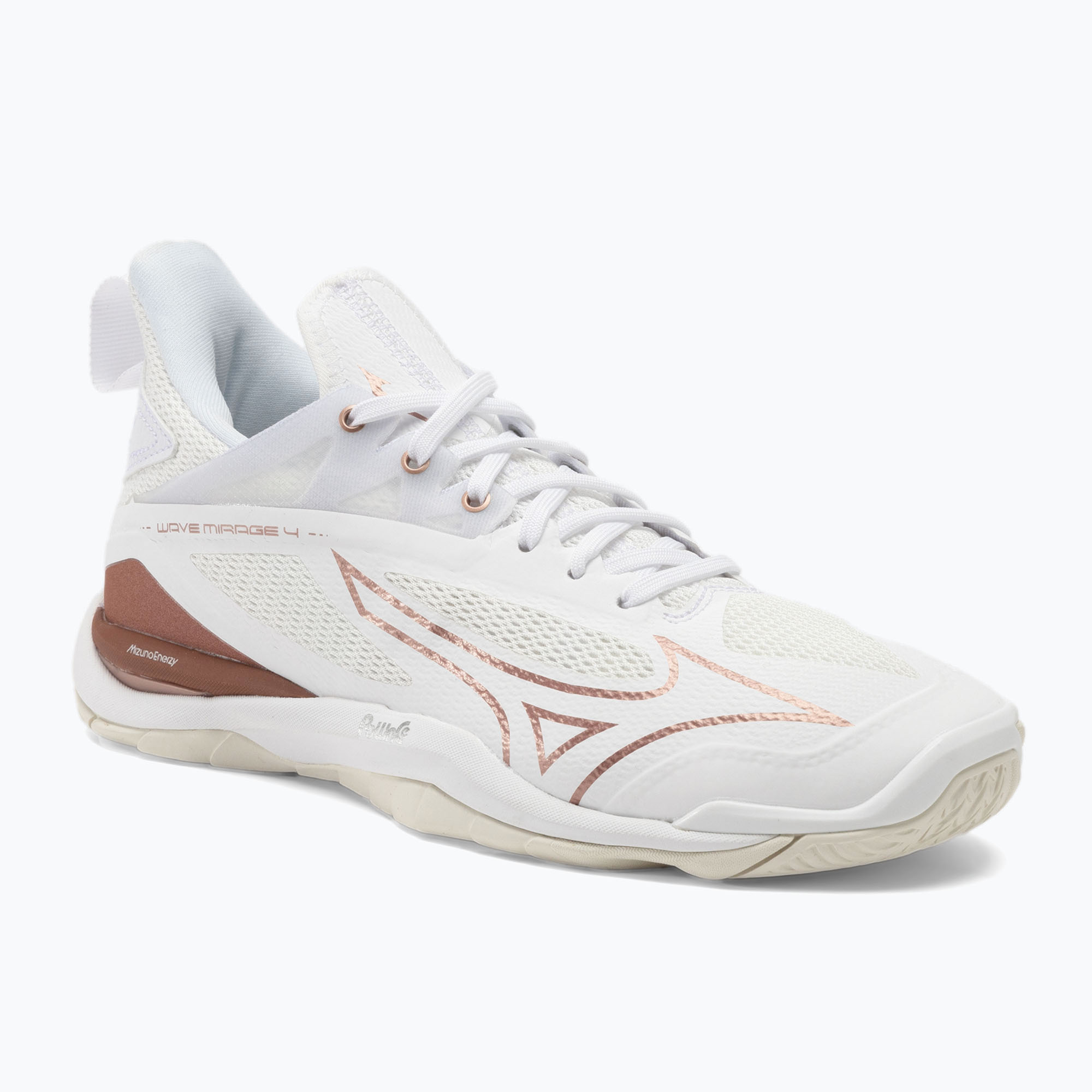 Buty do piłki ręcznej damskie Mizuno Wave Mirage 4 white/rose/snow white | WYSYŁKA W 24H | 30 DNI NA ZWROT