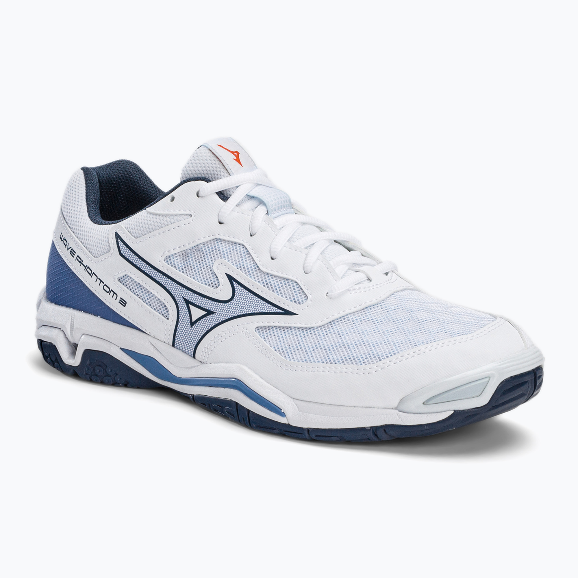 Buty do piłki ręcznej Mizuno Wave Phantom 3 white/dark denim/blue jasper | WYSYŁKA W 24H | 30 DNI NA ZWROT