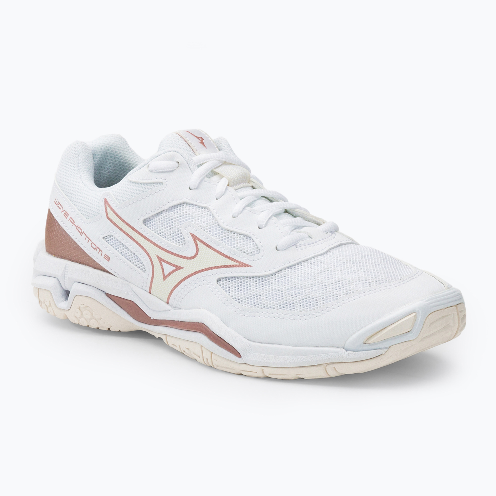 Buty do piłki ręcznej damskie Mizuno Wave Phantom 3 białe X1GB226036 | WYSYŁKA W 24H | 30 DNI NA ZWROT