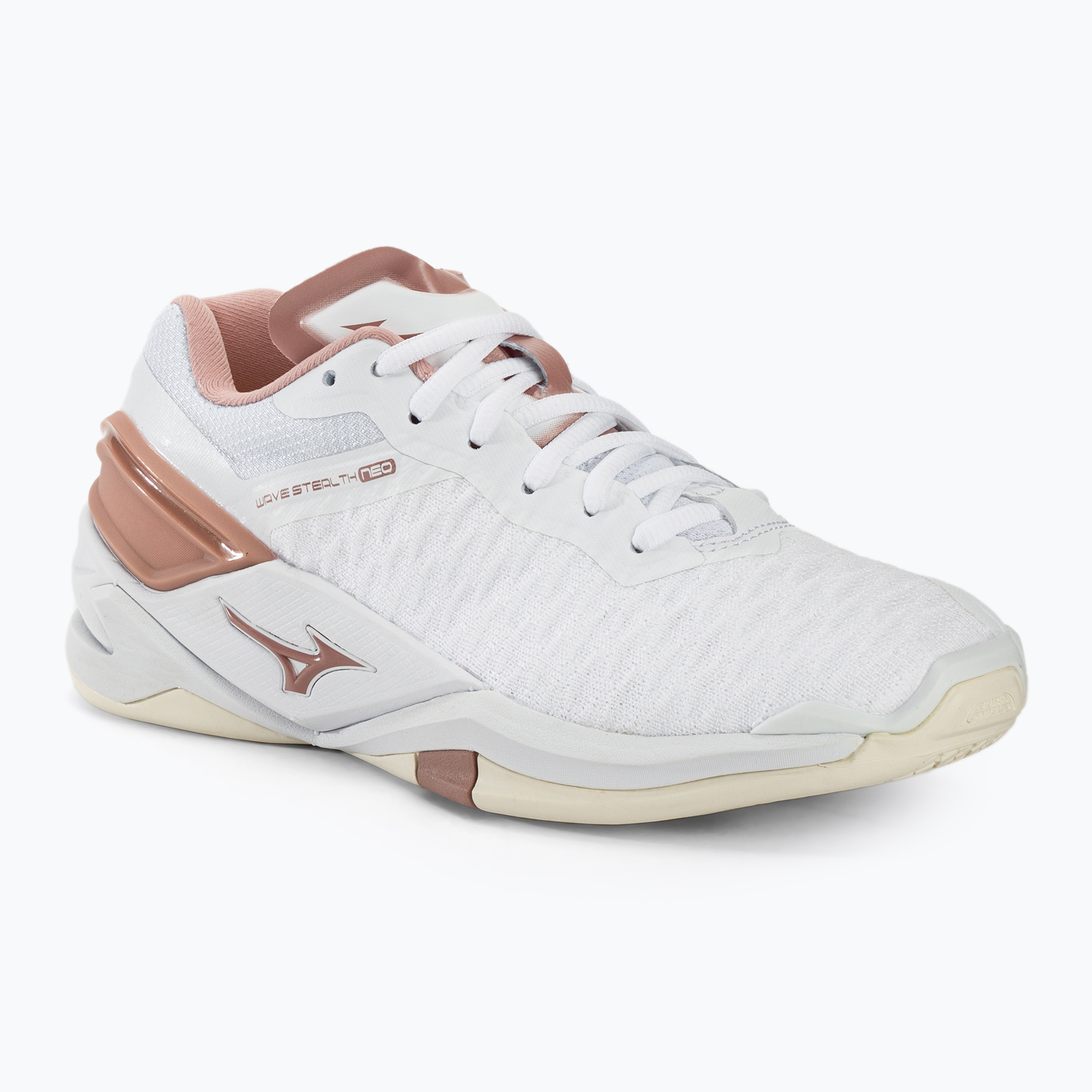 Buty do piłki ręcznej damskie Mizuno Wave Stealth Neo white/rose/snow white | WYSYŁKA W 24H | 30 DNI NA ZWROT