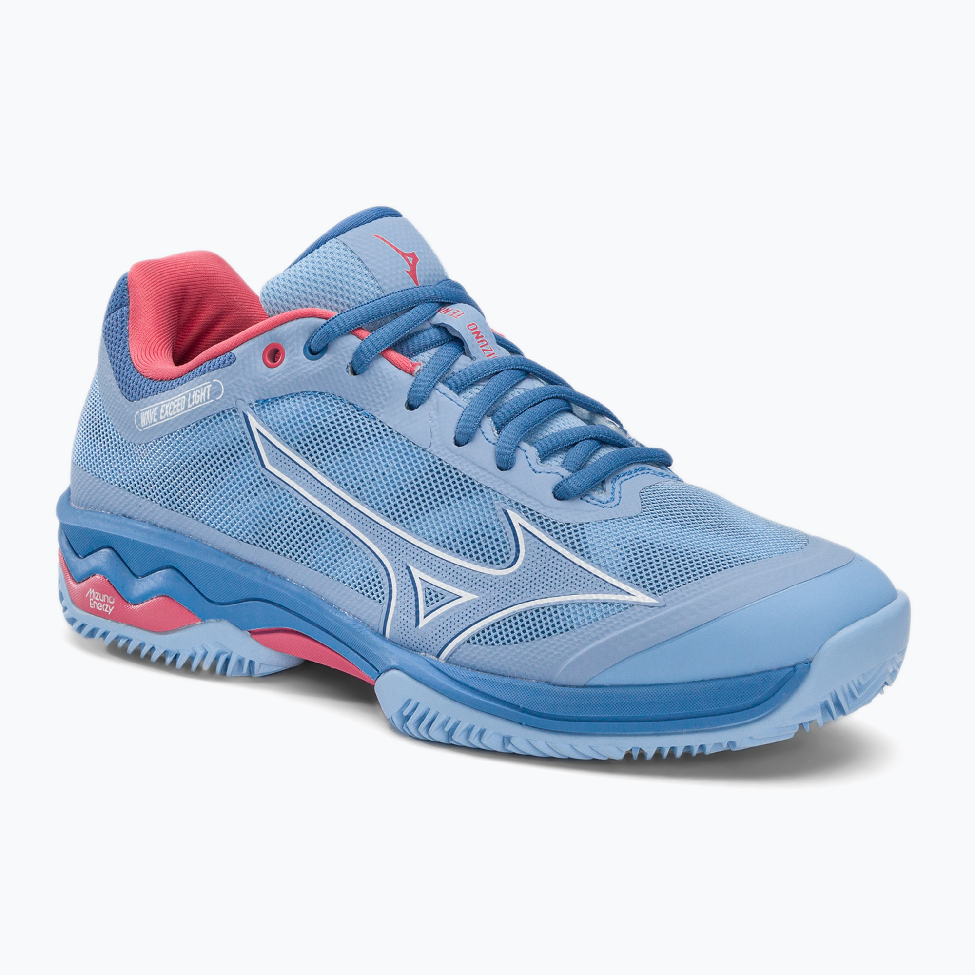Buty do tenisa damskie Mizuno Wave Exceed Light CC niebieskie 61GC222121 | WYSYŁKA W 24H | 30 DNI NA ZWROT