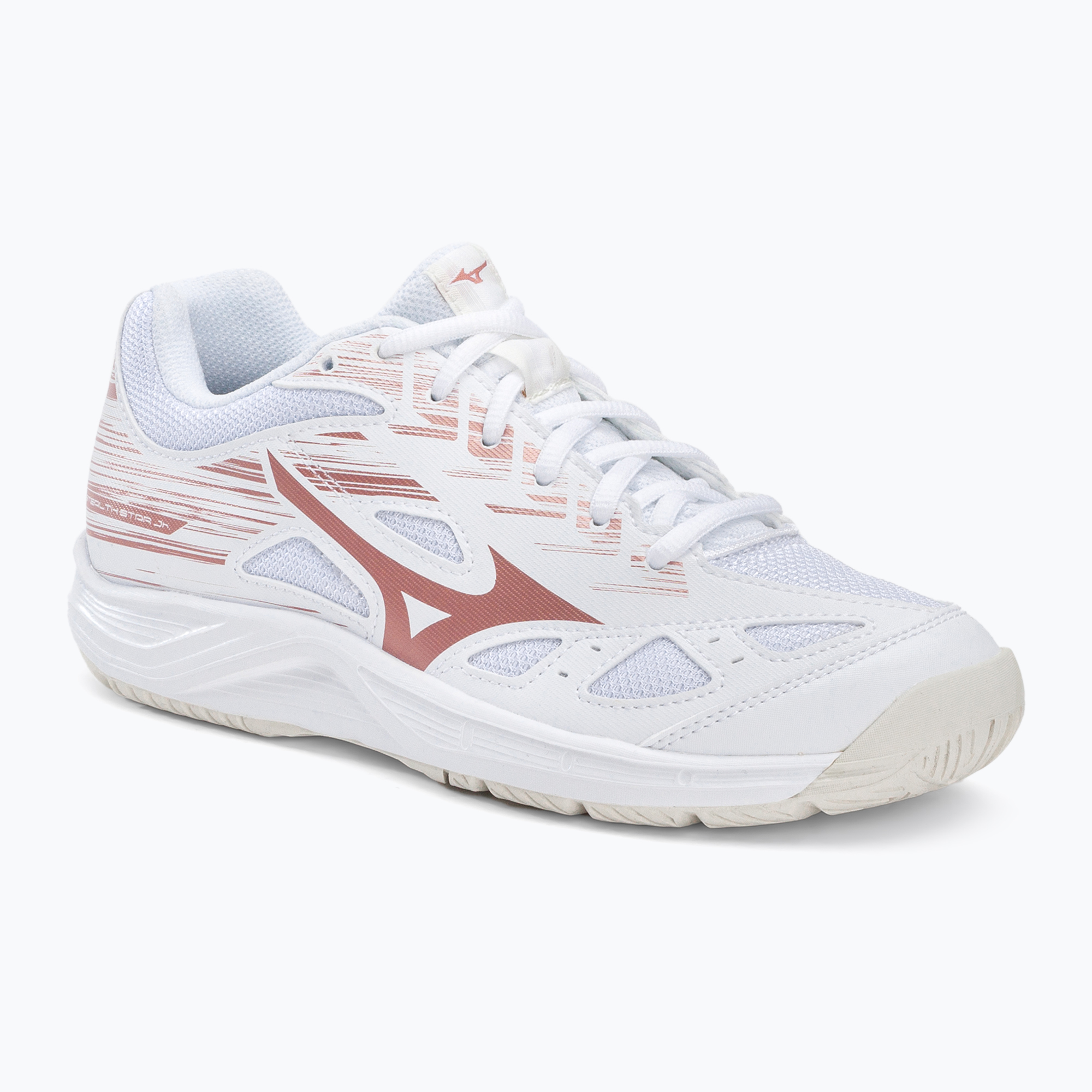 Buty do piłki ręcznej dziecięce Mizuno Stealth Star C białe X1GC2107K36 | WYSYŁKA W 24H | 30 DNI NA ZWROT