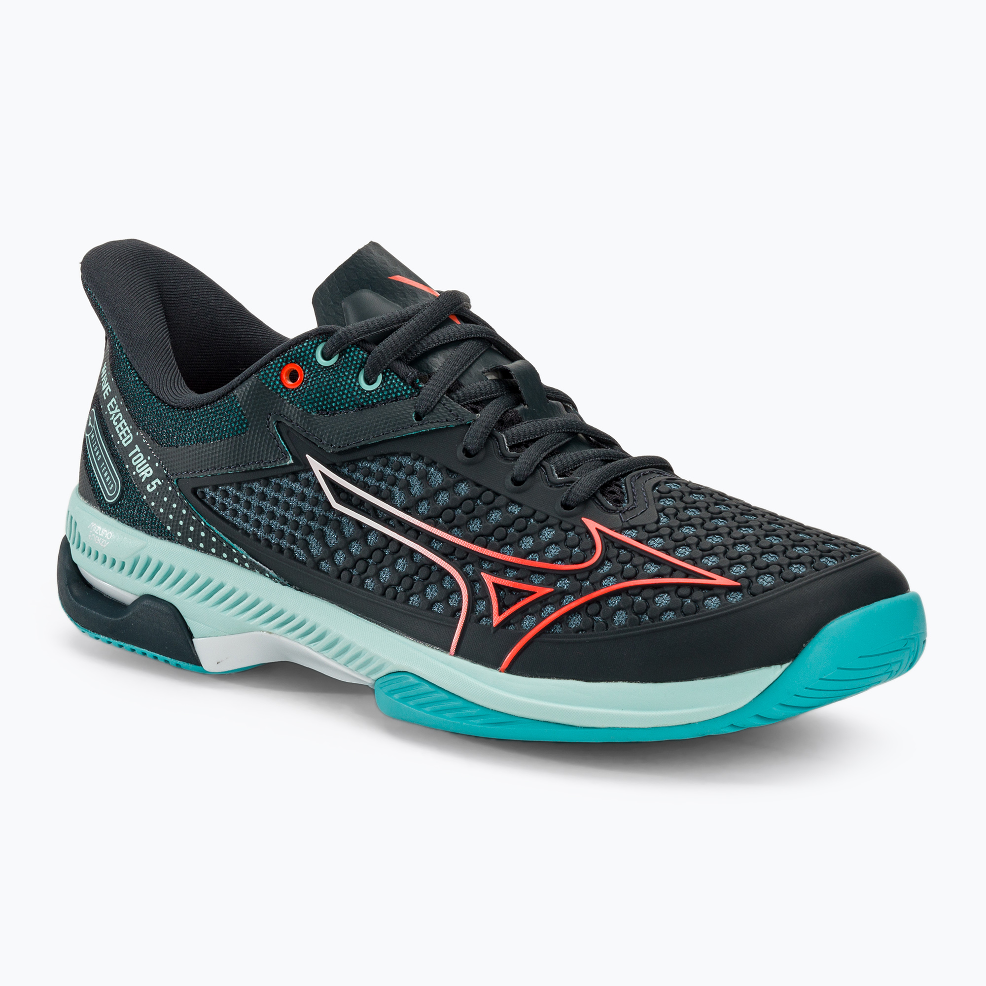 Buty do tenisa męskie Mizuno Wave Exceed Tour 5 AC collegiate blue/soleil/tanager turquoise | WYSYŁKA W 24H | 30 DNI NA ZWROT