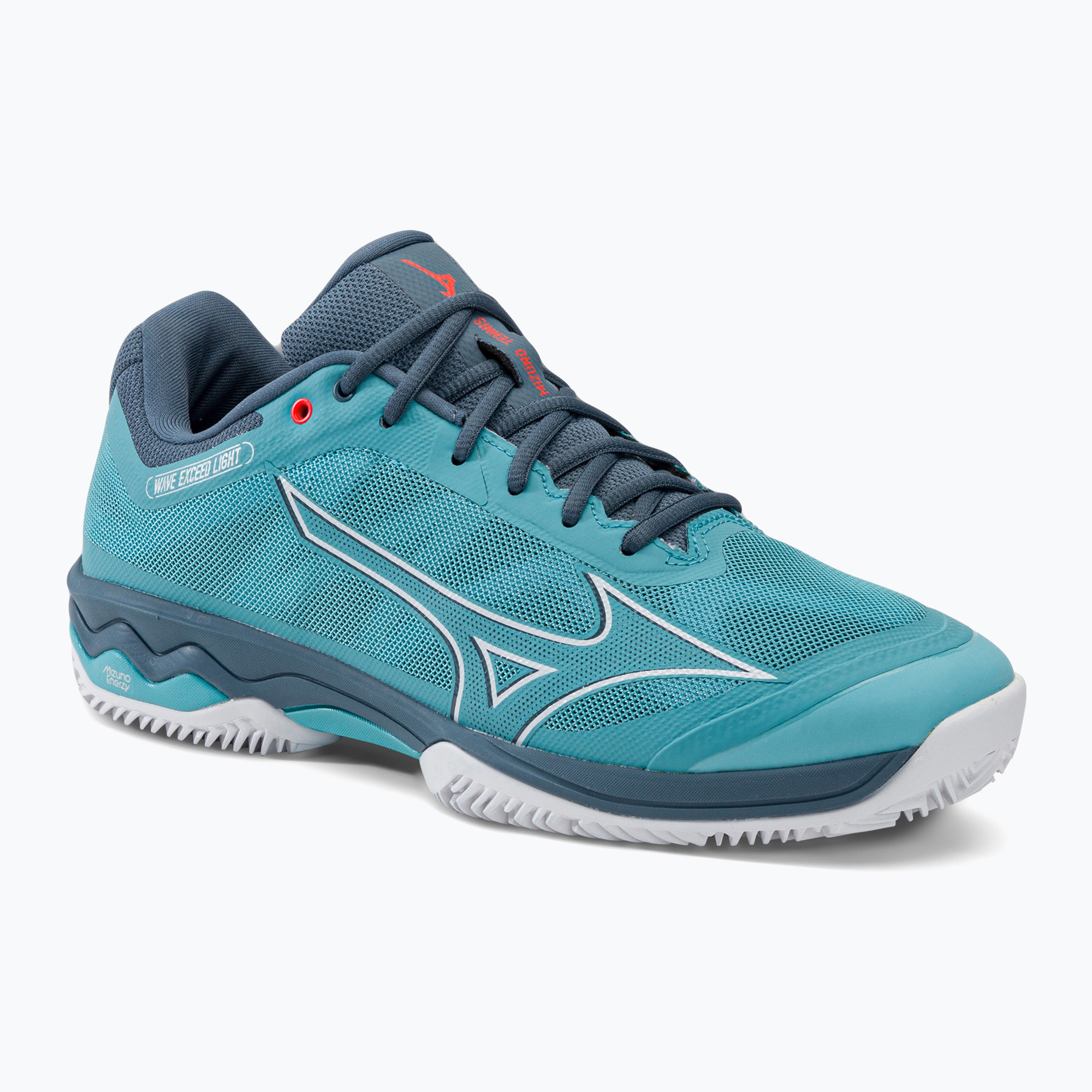 Buty do tenisa męskie Mizuno Wave Exceed Light CC maui blue/white/china blue | WYSYŁKA W 24H | 30 DNI NA ZWROT