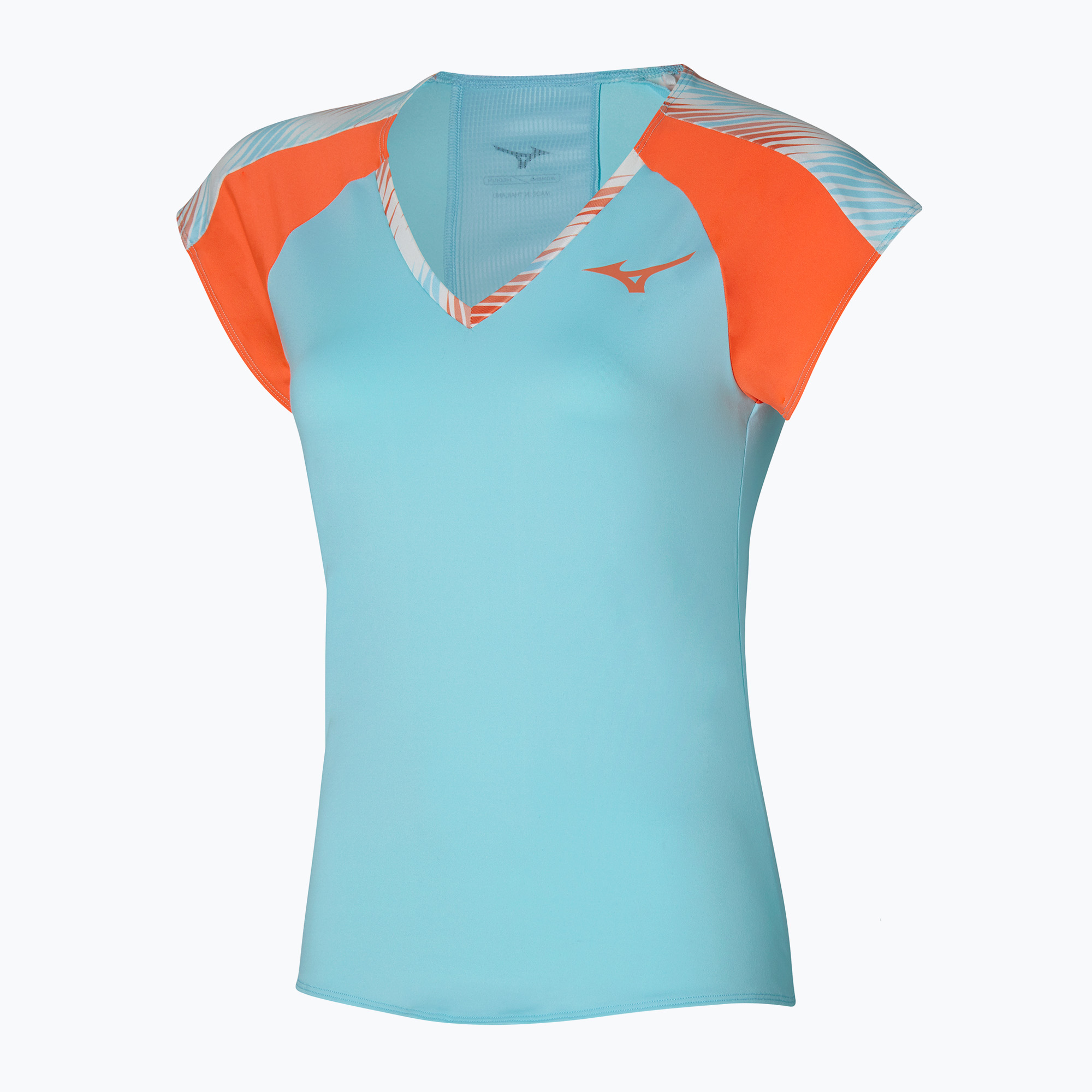 Koszulka tenisowa damska Mizuno Printed Tee niebieska 62GAA20127 | WYSYŁKA W 24H | 30 DNI NA ZWROT