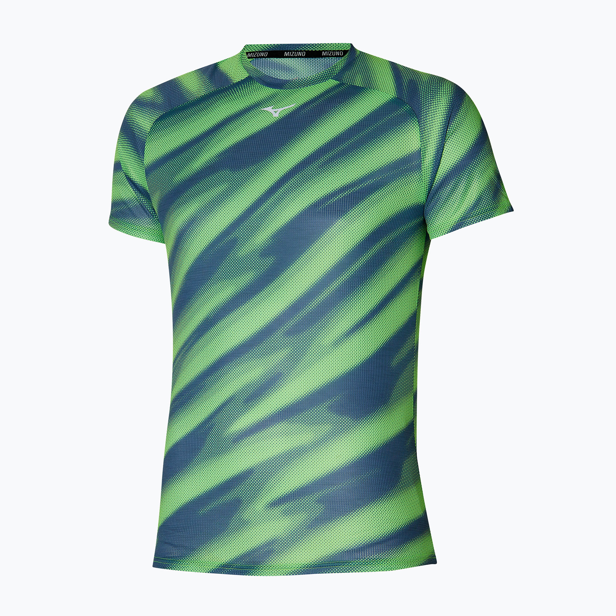 Koszulka do biegania męska Mizuno DAF Graphic Tee lightgreen | WYSYŁKA W 24H | 30 DNI NA ZWROT