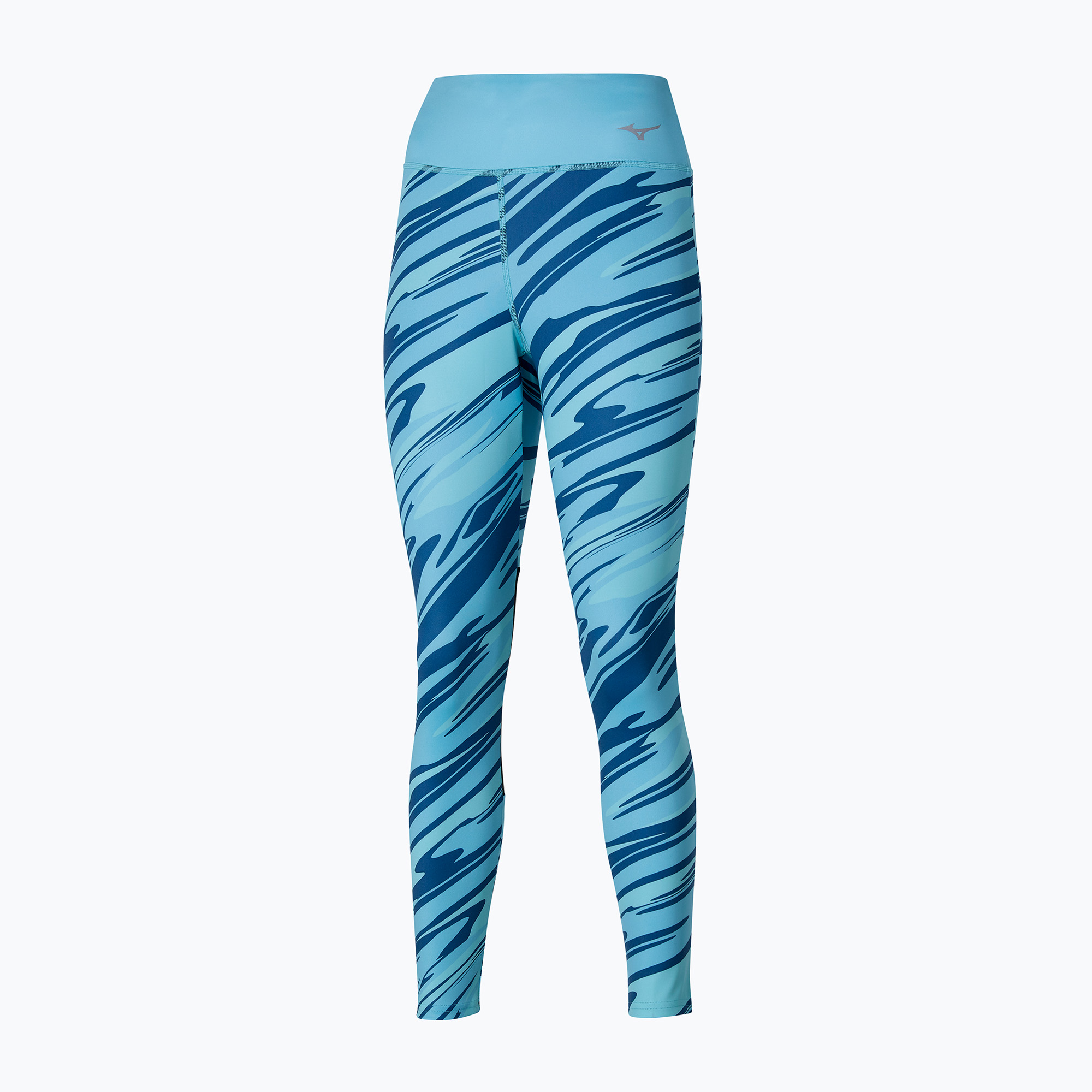 Legginsy do biegania damskie Mizuno 7/8 Printed maui blue | WYSYŁKA W 24H | 30 DNI NA ZWROT