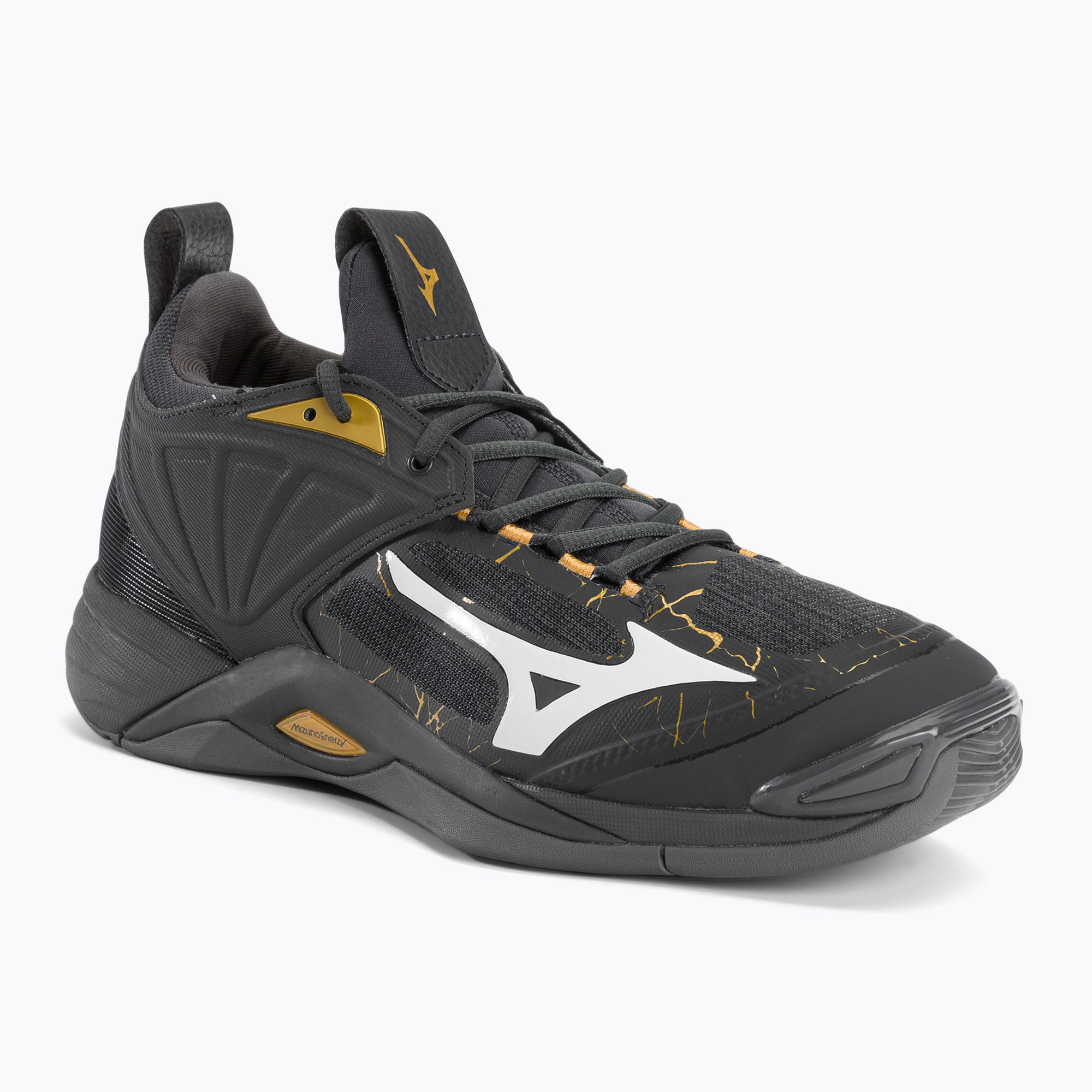 Buty do siatkówki męskie Mizuno Wave Momentum 2 black oyster/mp gold/inrongat | WYSYŁKA W 24H | 30 DNI NA ZWROT