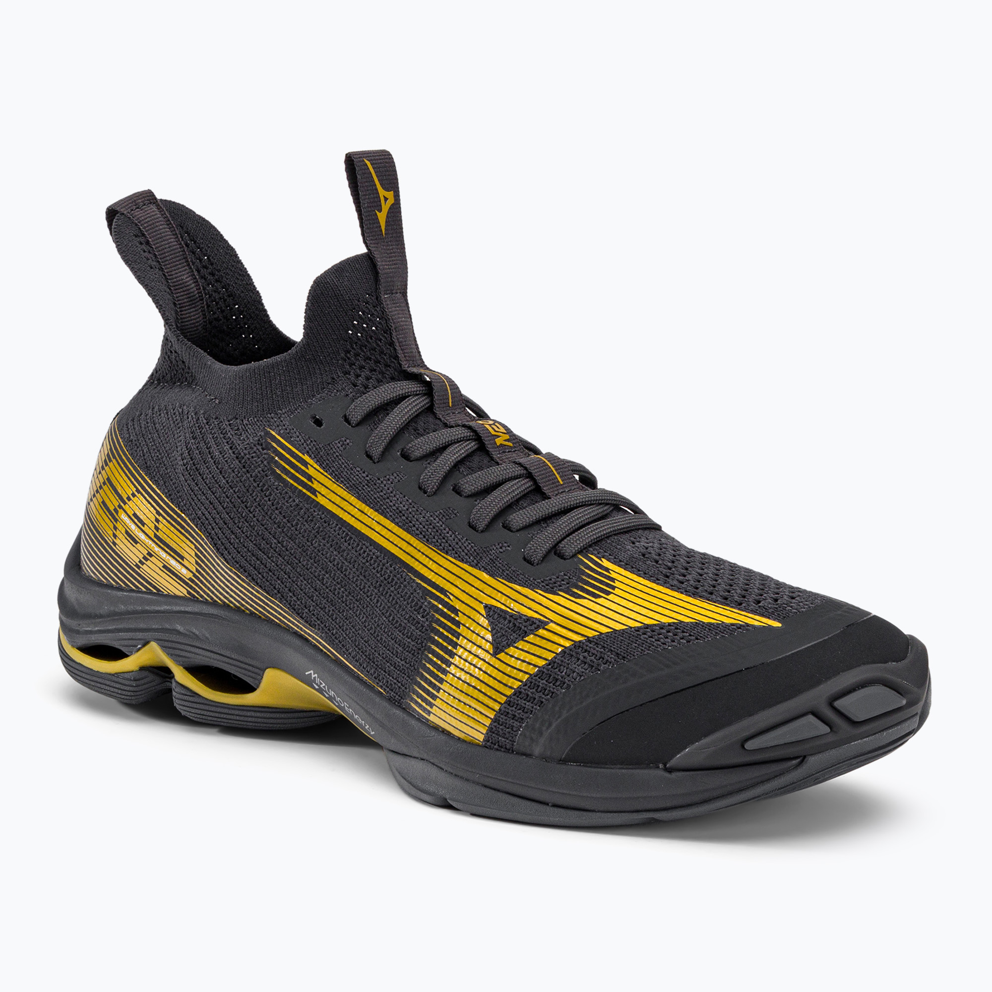 Buty do siatkówki męskie Mizuno Wave Lightning Neo2 black oyster/mp gold/irongat | WYSYŁKA W 24H | 30 DNI NA ZWROT