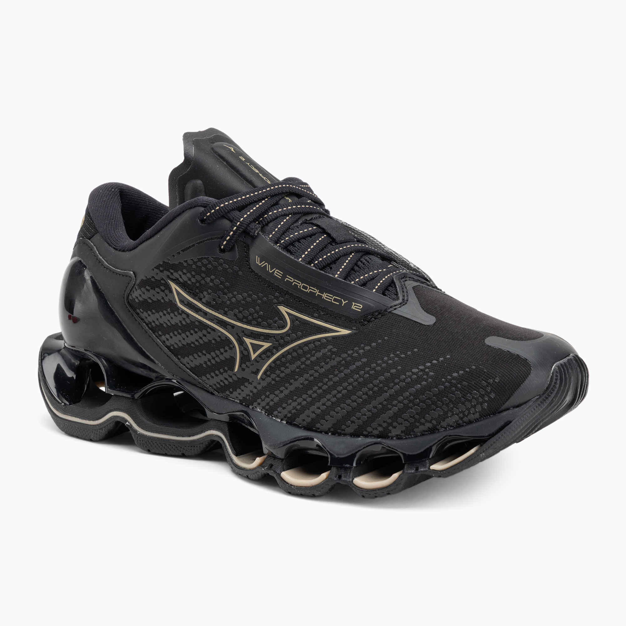 Buty do biegania damskie Mizuno Wave Prophecy 12 black/ge gold 