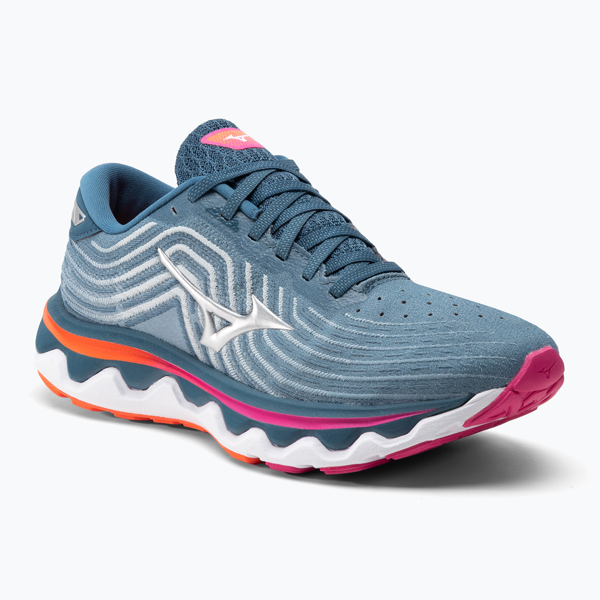 Buty do biegania damskie Mizuno Wave Horizon 6 niebieskie J1GD222611 | WYSYŁKA W 24H | 30 DNI NA ZWROT