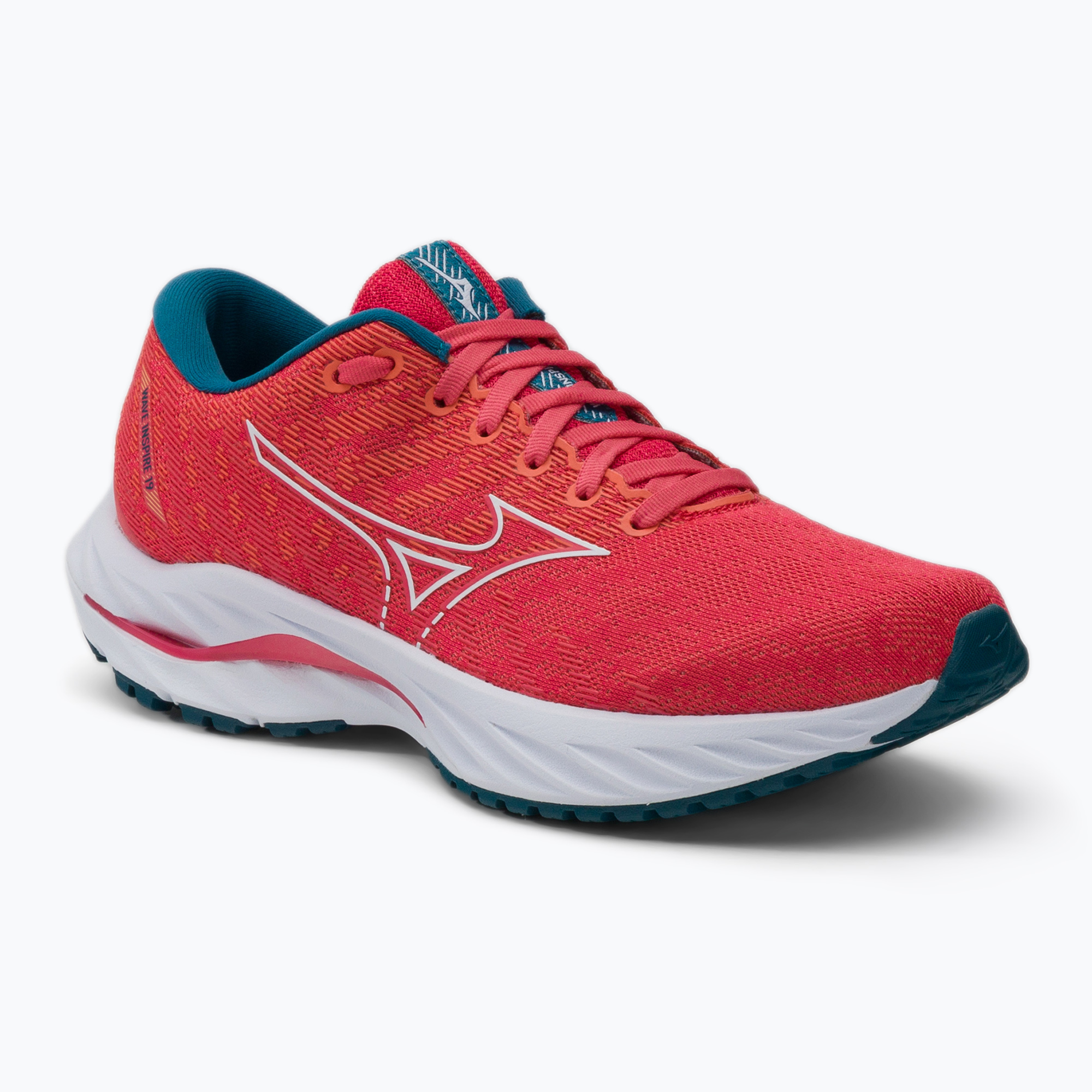 Buty do biegania damskie Mizuno Wave Inspire 19 parad pink/ white/ ink blue | WYSYŁKA W 24H | 30 DNI NA ZWROT