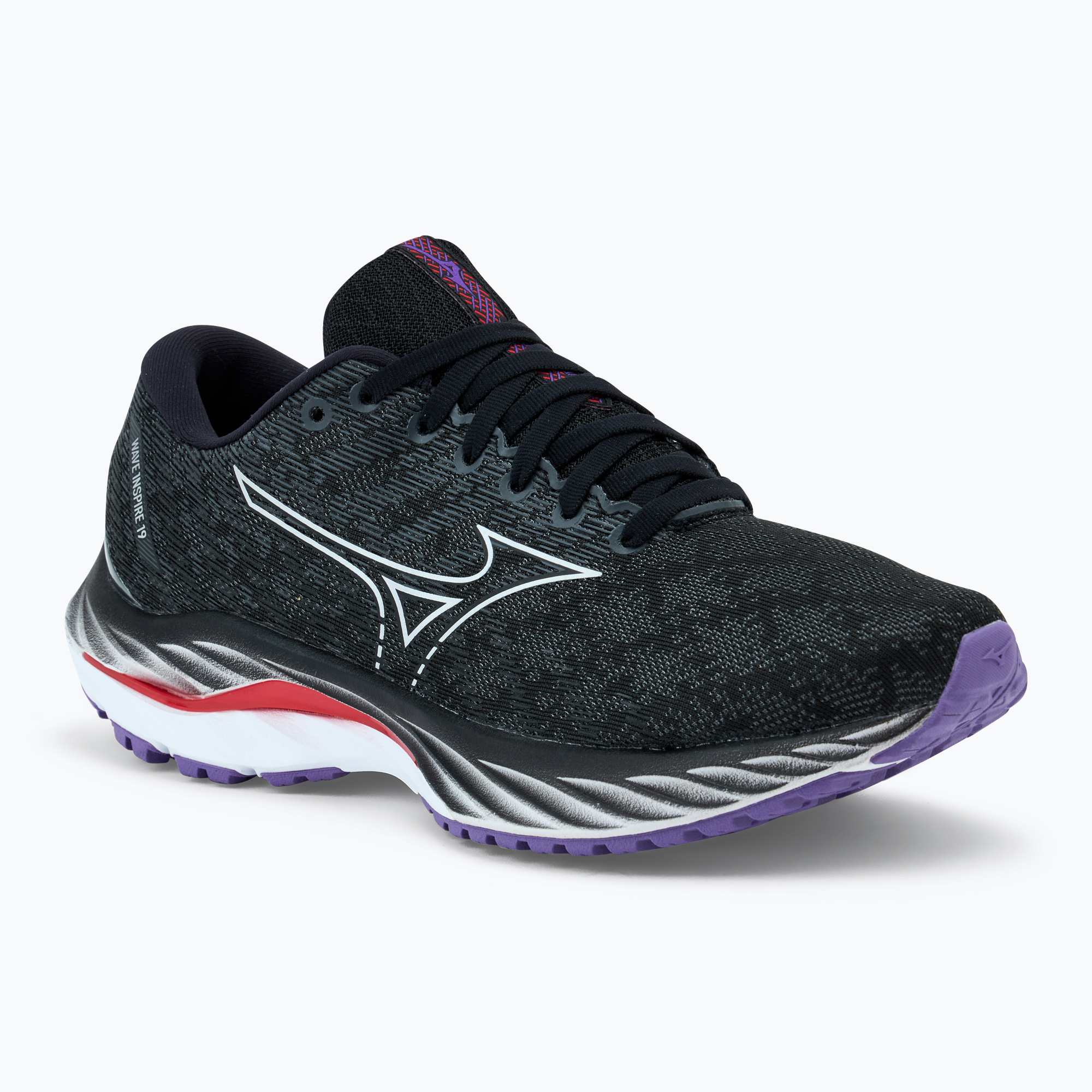 Buty do biegania damskie Mizuno Wave Inspire 19 W black/ silver/ bitsweet | WYSYŁKA W 24H | 30 DNI NA ZWROT