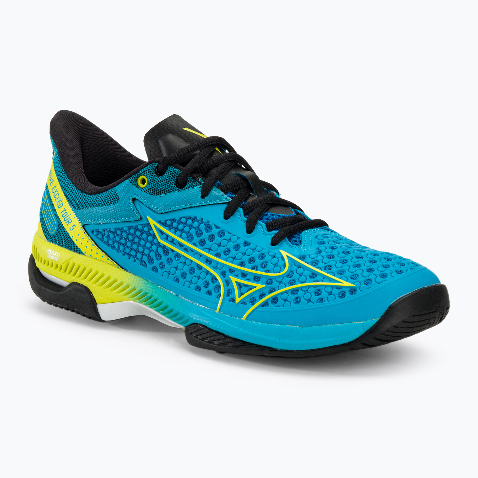 Buty do tenisa męskie Mizuno Wave Exceed Tour 5 AC jet blue/bolt2 neon/black | WYSYŁKA W 24H | 30 DNI NA ZWROT