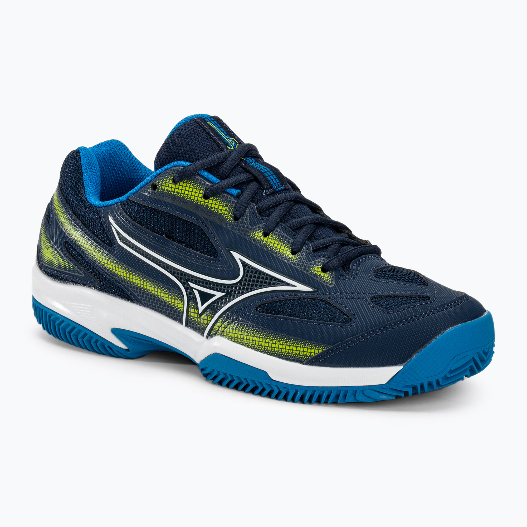 Buty do tenisa męskie Mizuno Break Shot 4 CC dress blues/ jet blue/ sulphur spring | WYSYŁKA W 24H | 30 DNI NA ZWROT