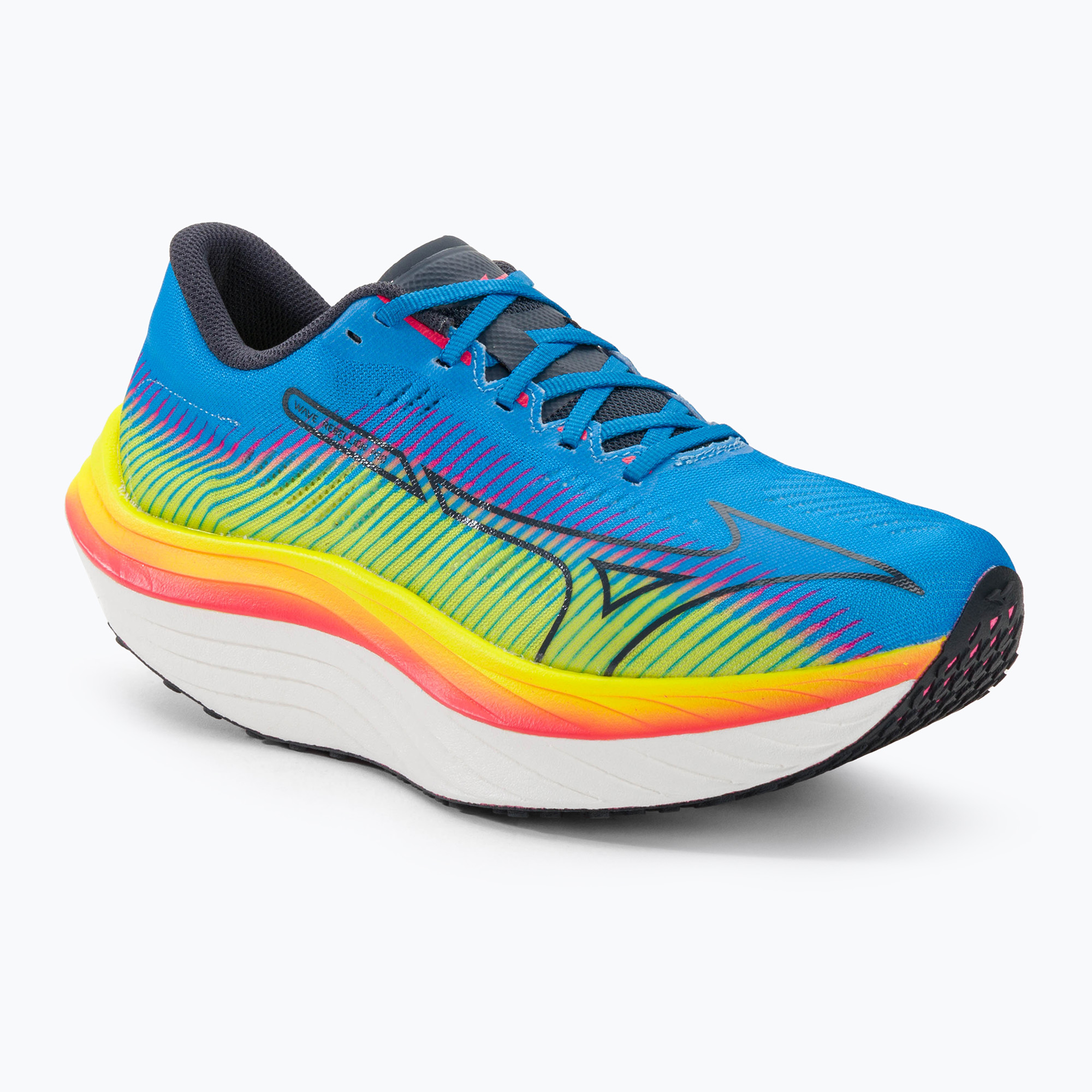 Buty do biegania męskie Mizuno Wave Rebellion Pro bolt2neon/ombre blue/jet blue | WYSYŁKA W 24H | 30 DNI NA ZWROT