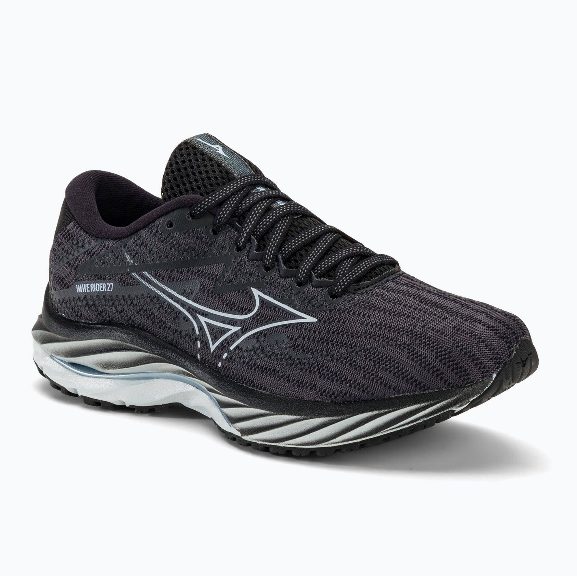 Buty do biegania damskie Mizuno Wave Rider 27 Width ebony/snowcrest/black | WYSYŁKA W 24H | 30 DNI NA ZWROT