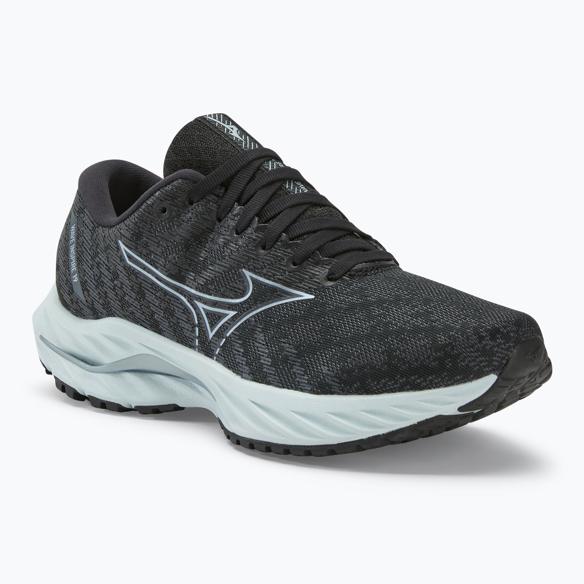 Buty do biegania damskie Mizuno Wave Inspire 19 W black/ silver/ snowcrest | WYSYŁKA W 24H | 30 DNI NA ZWROT