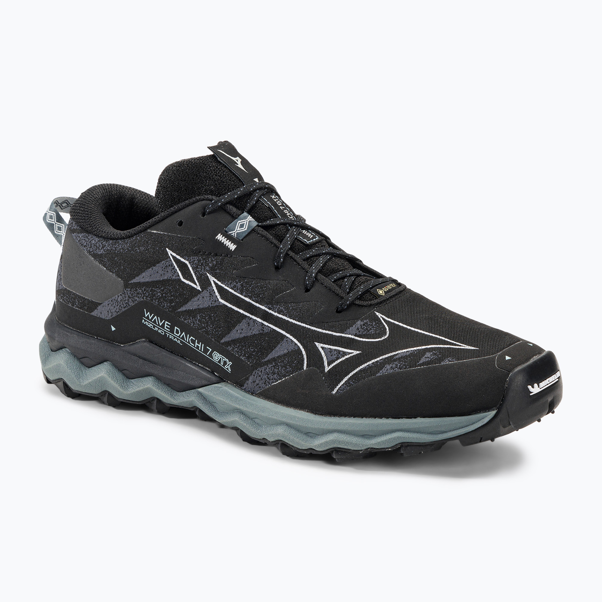 Buty do biegania męskie Mizuno Wave Daichi 7 GTX black/ombre blue/stormy weather | WYSYŁKA W 24H | 30 DNI NA ZWROT