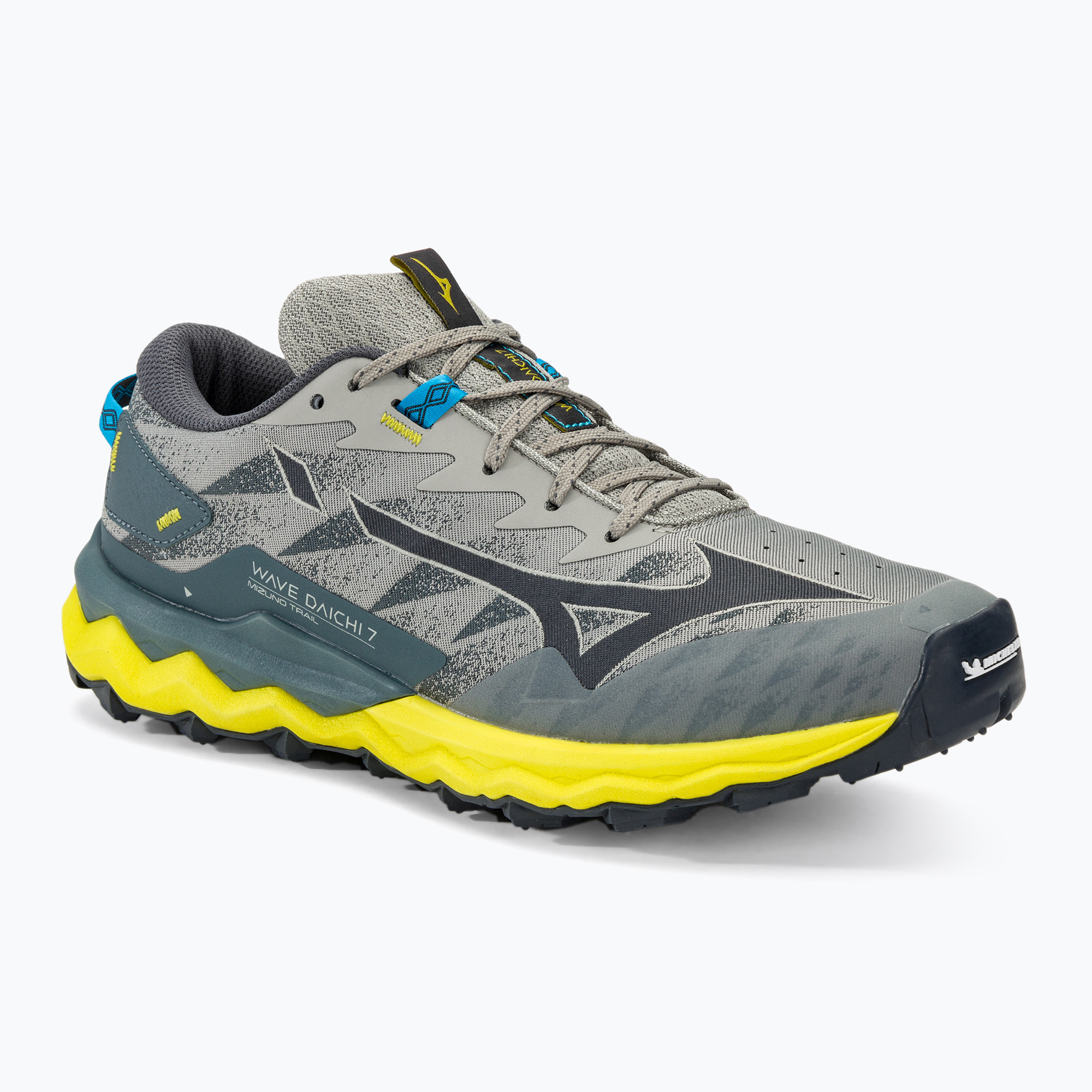 Buty do biegania męskie Mizuno Wave Daichi 7 cgray/oblue/bol2(neon) | WYSYŁKA W 24H | 30 DNI NA ZWROT