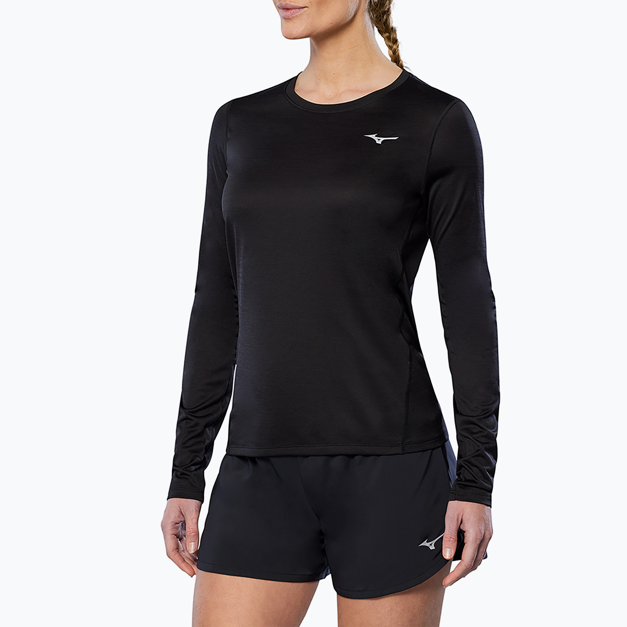 Longsleeve damski Mizuno Impulse Core LS Tee black | WYSYŁKA W 24H | 30 DNI NA ZWROT