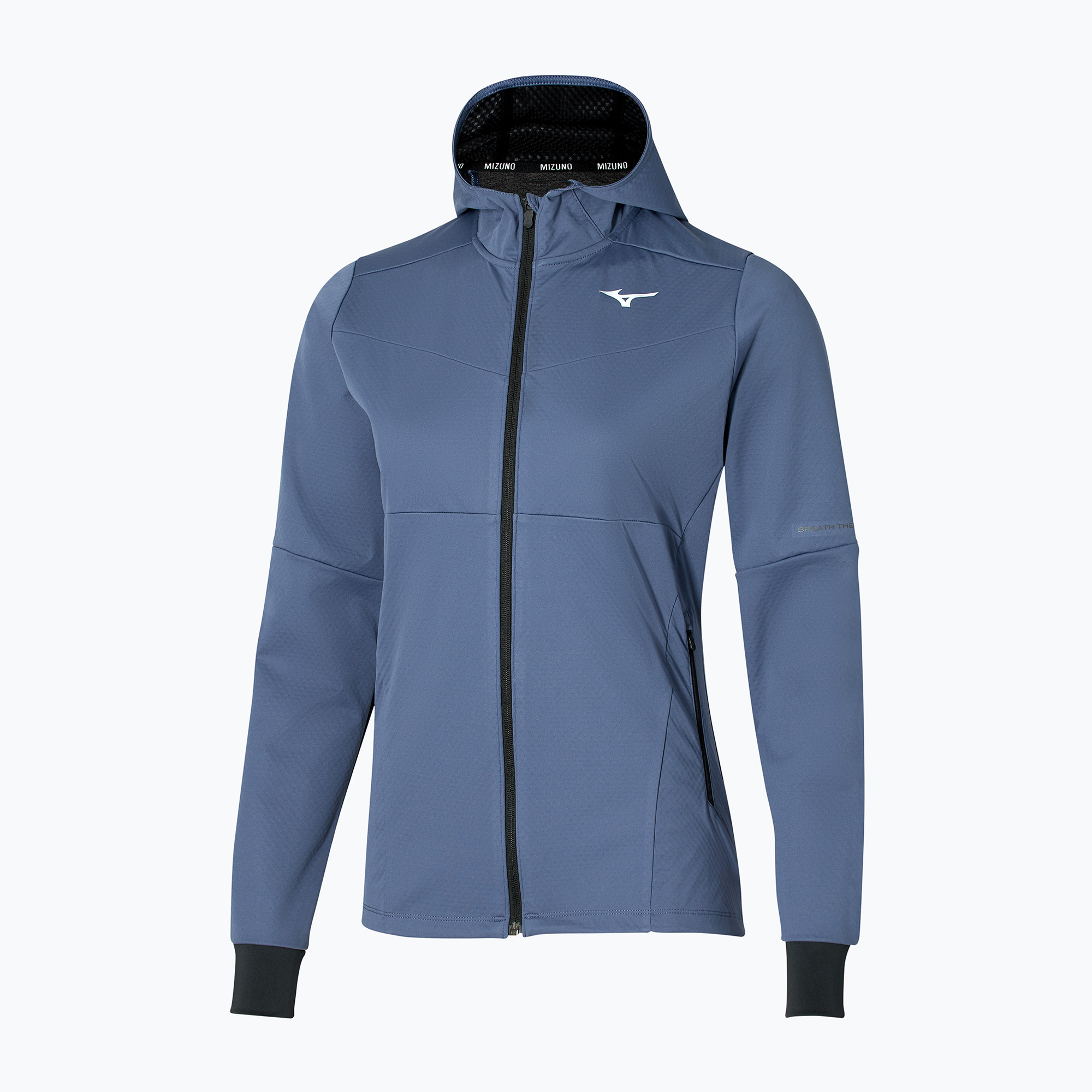 Kurtka do biegania damska Mizuno Thermal Charge Breath Thermo nightshadow blue 