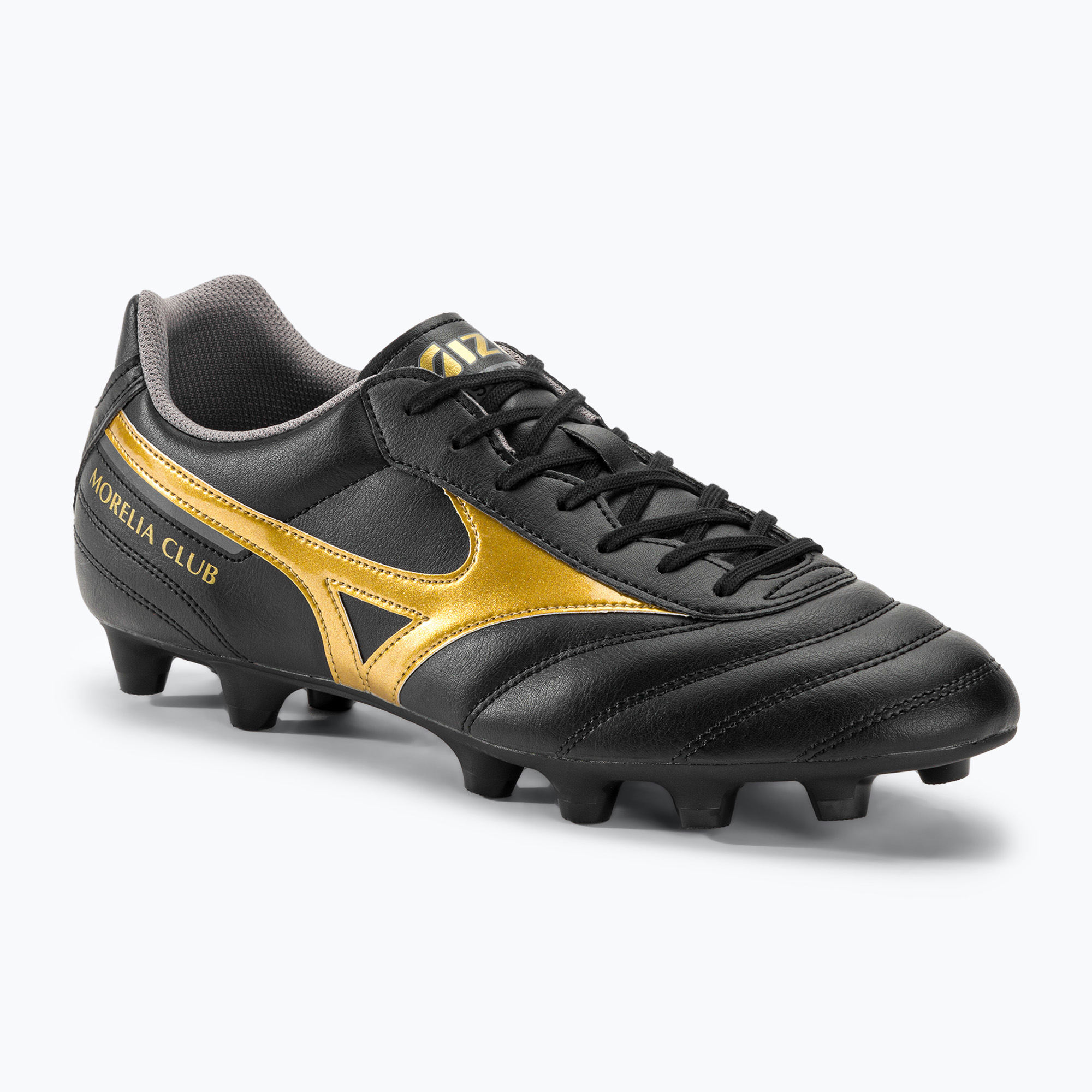 Фото - Футбольні бутси Mizuno Buty piłkarskie męskie  Morelia II Club MD black/gold/dark shadow | 