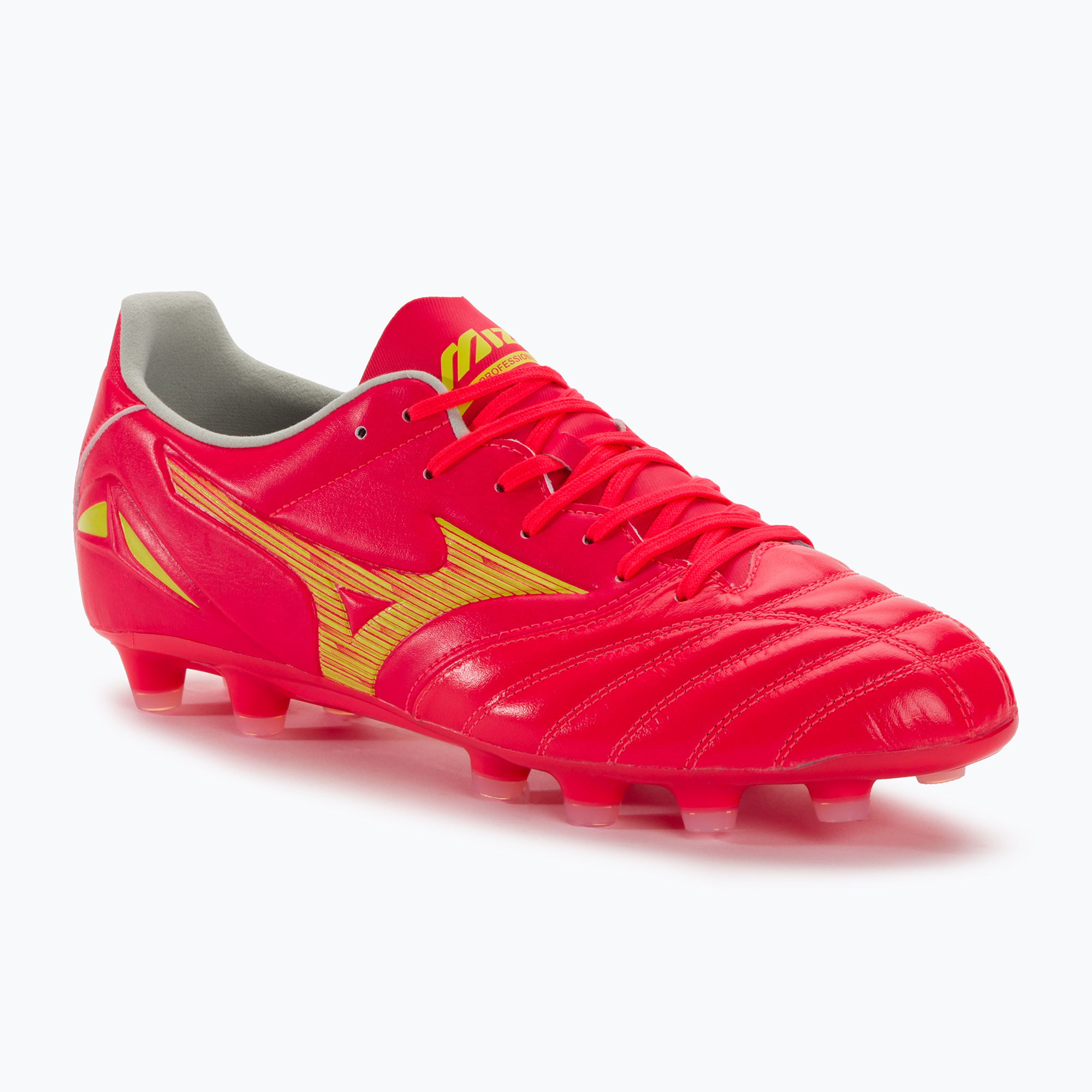 Zdjęcia - Buty piłkarskie Mizuno  męskie  Morelia Neo IV Pro AG flery coral2/ bolt2/fl 