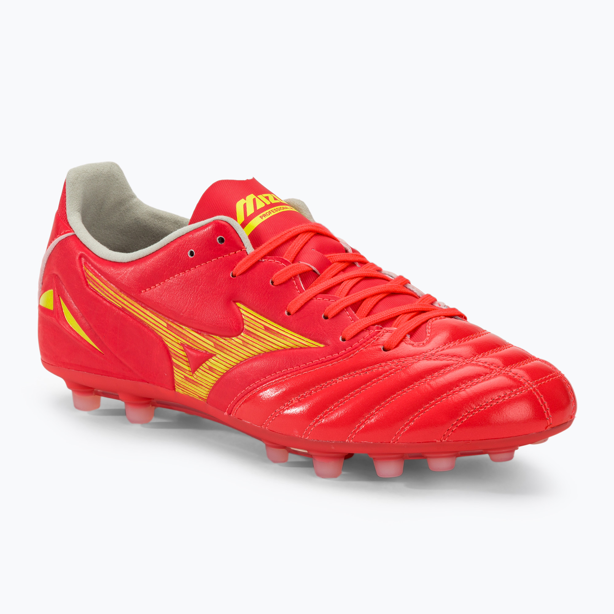 Zdjęcia - Buty piłkarskie Mizuno  męskie  Morelia Neo IV Pro AG flerycoral2/bolt2 | WY 