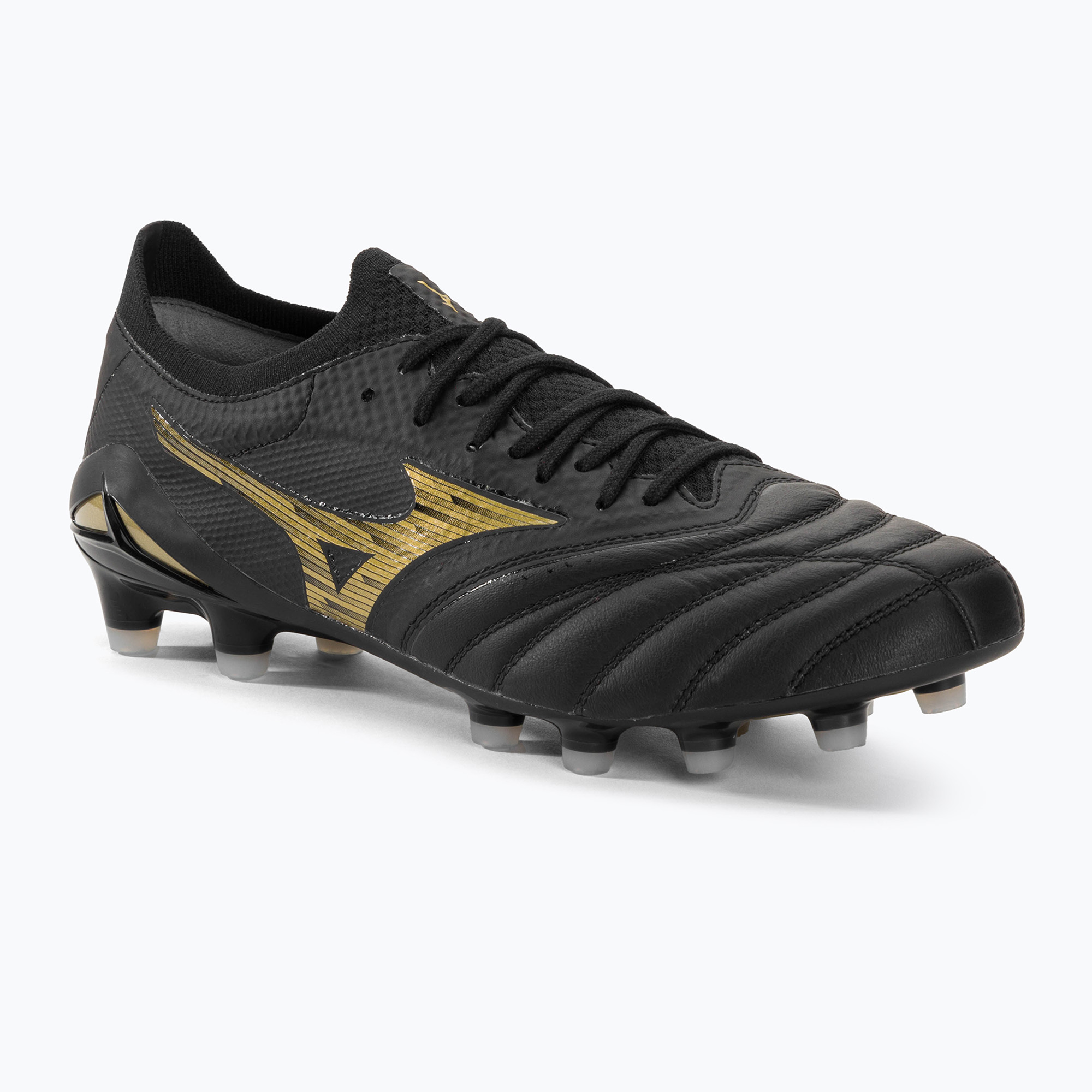 Buty piłkarskie Mizuno Morelia Neo IV Beta Elite MD black/gold/black | WYSYŁKA W 24H | 30 DNI NA ZWROT