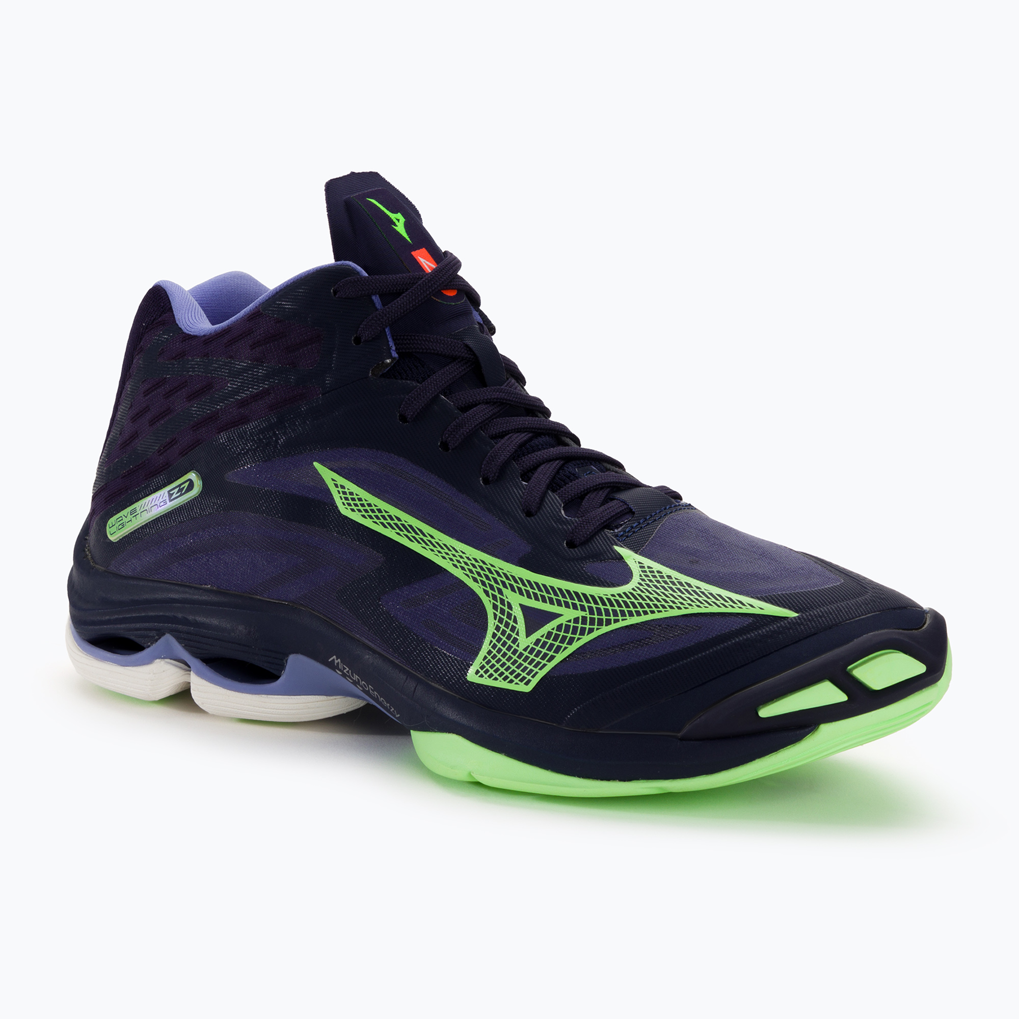 Buty do siatkówki męskie Mizuno Wave Lightning Z7 Mid evening blue/tech green/lolite | WYSYŁKA W 24H | 30 DNI NA ZWROT