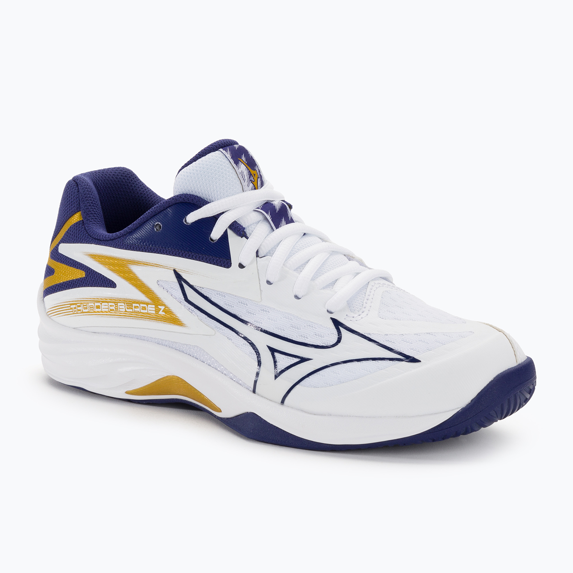 Buty do siatkówki męskie Mizuno Thunder Blade Z white/blue ribbon/mp gold | WYSYŁKA W 24H | 30 DNI NA ZWROT