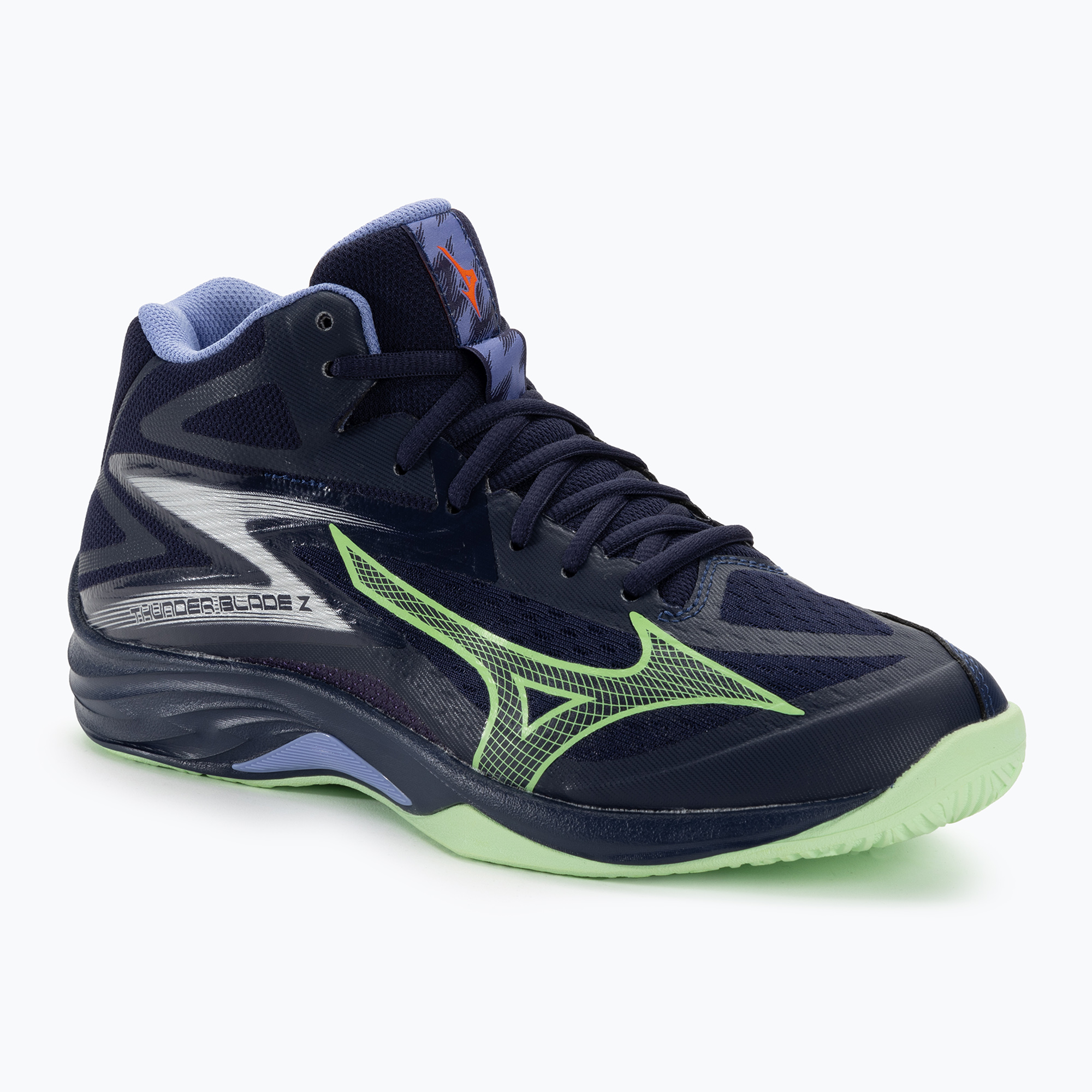 Buty do siatkówki męskie Mizuno Thunder Blade Z Mid evening blue/tech green/lolite | WYSYŁKA W 24H | 30 DNI NA ZWROT