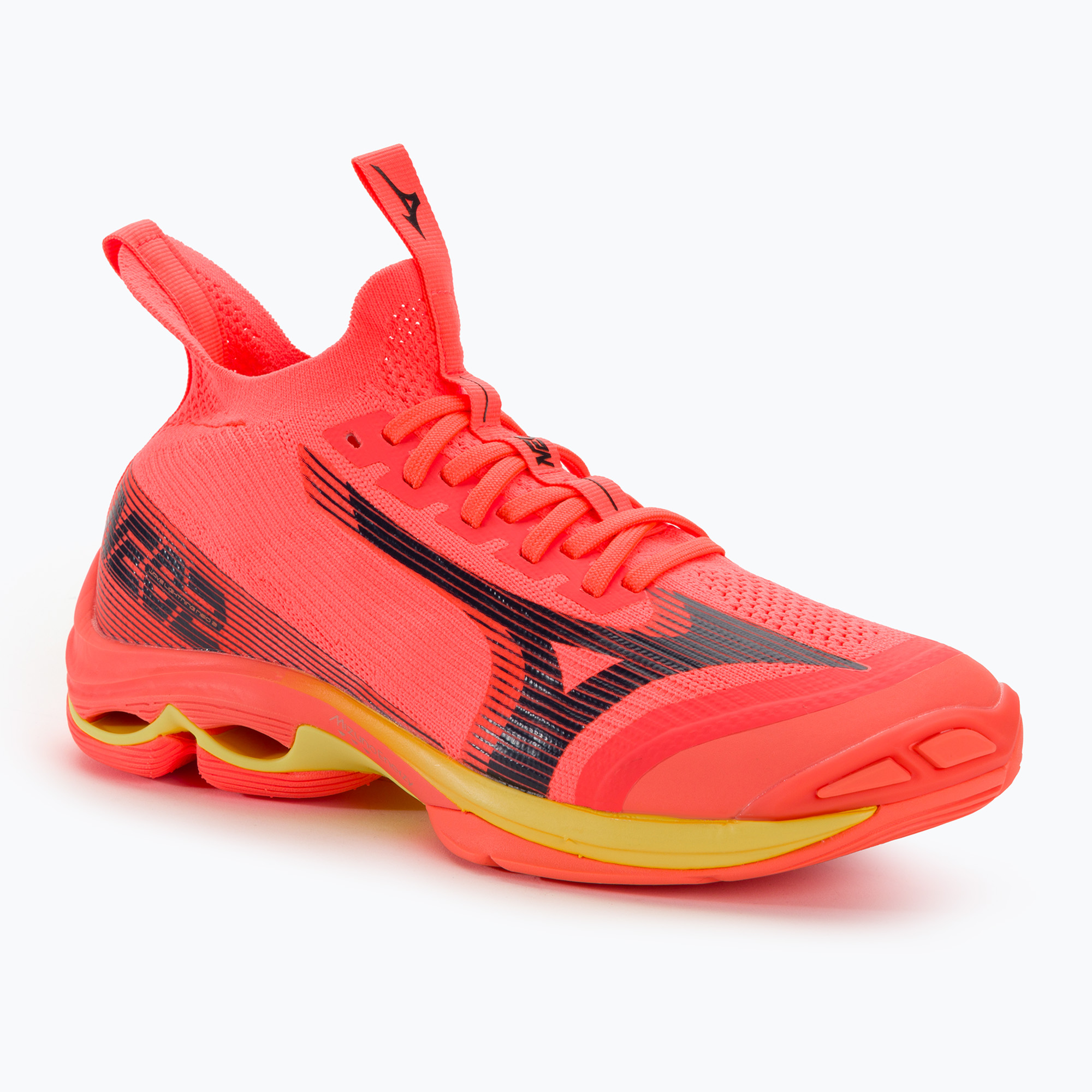 Buty do siatkówki męskie Mizuno Wave Lightning Neo2 neon flame/black/bolt2 | WYSYŁKA W 24H | 30 DNI NA ZWROT