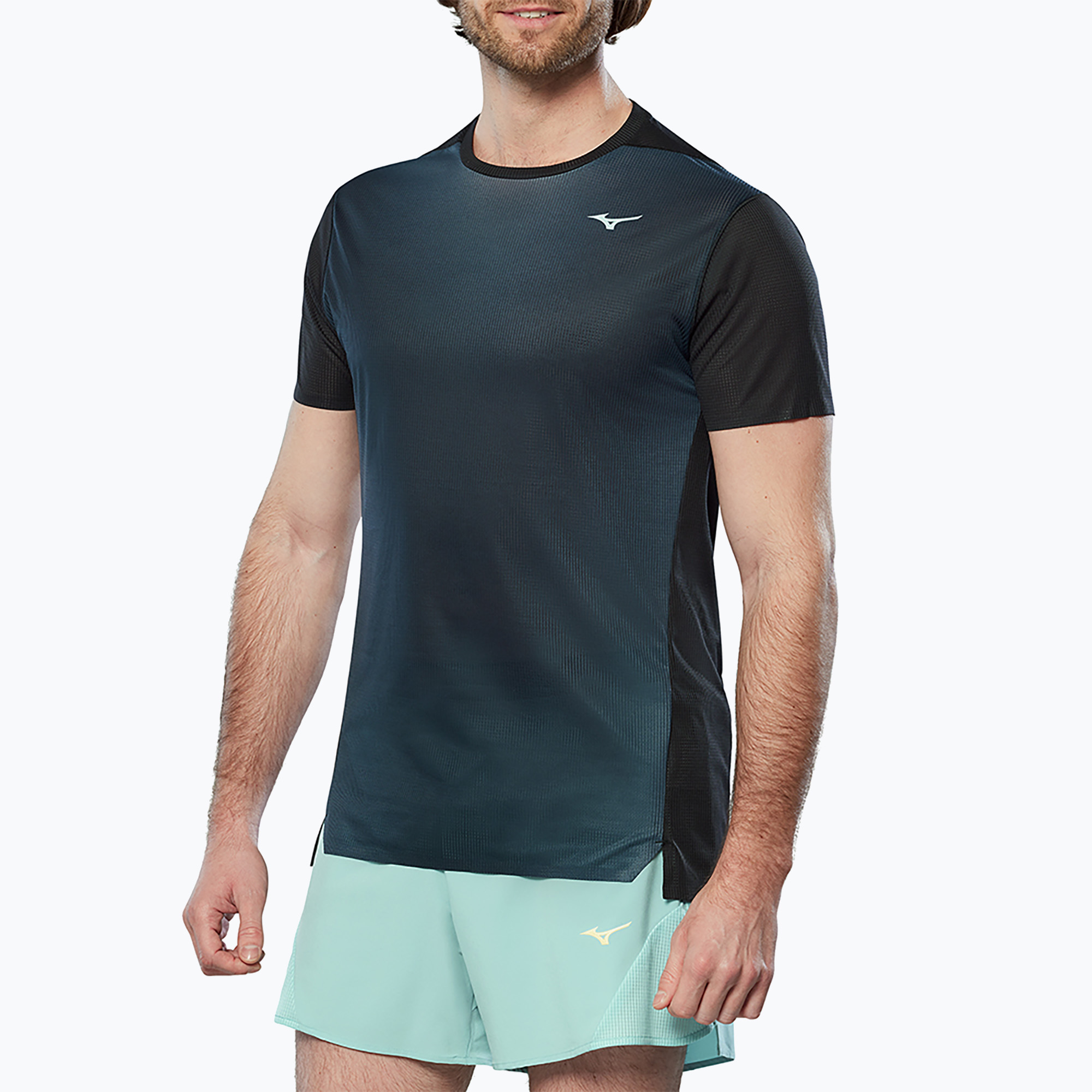 Koszulka do biegania męska Mizuno Aero Tee black | WYSYŁKA W 24H | 30 DNI NA ZWROT