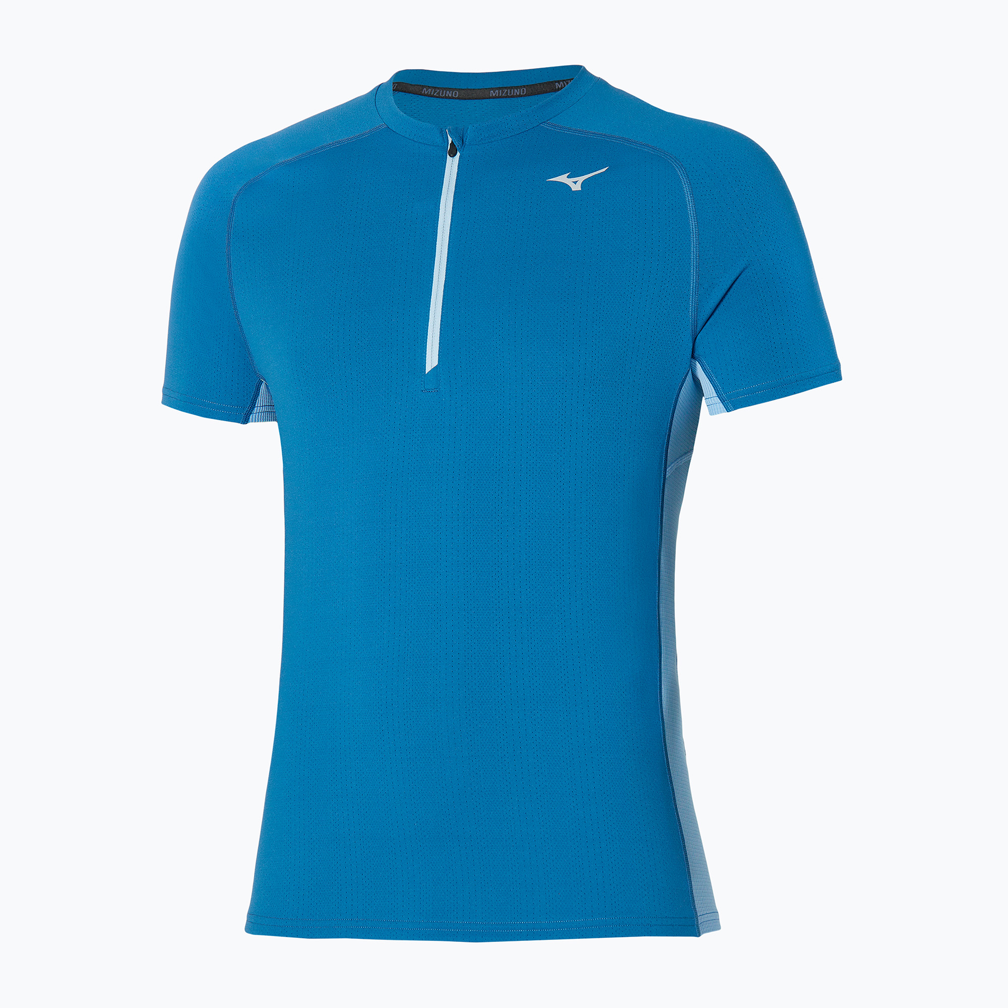 Koszulka do biegania męska Mizuno Trail DryAeroFlow Half Zip Tee federal blue | WYSYŁKA W 24H | 30 DNI NA ZWROT