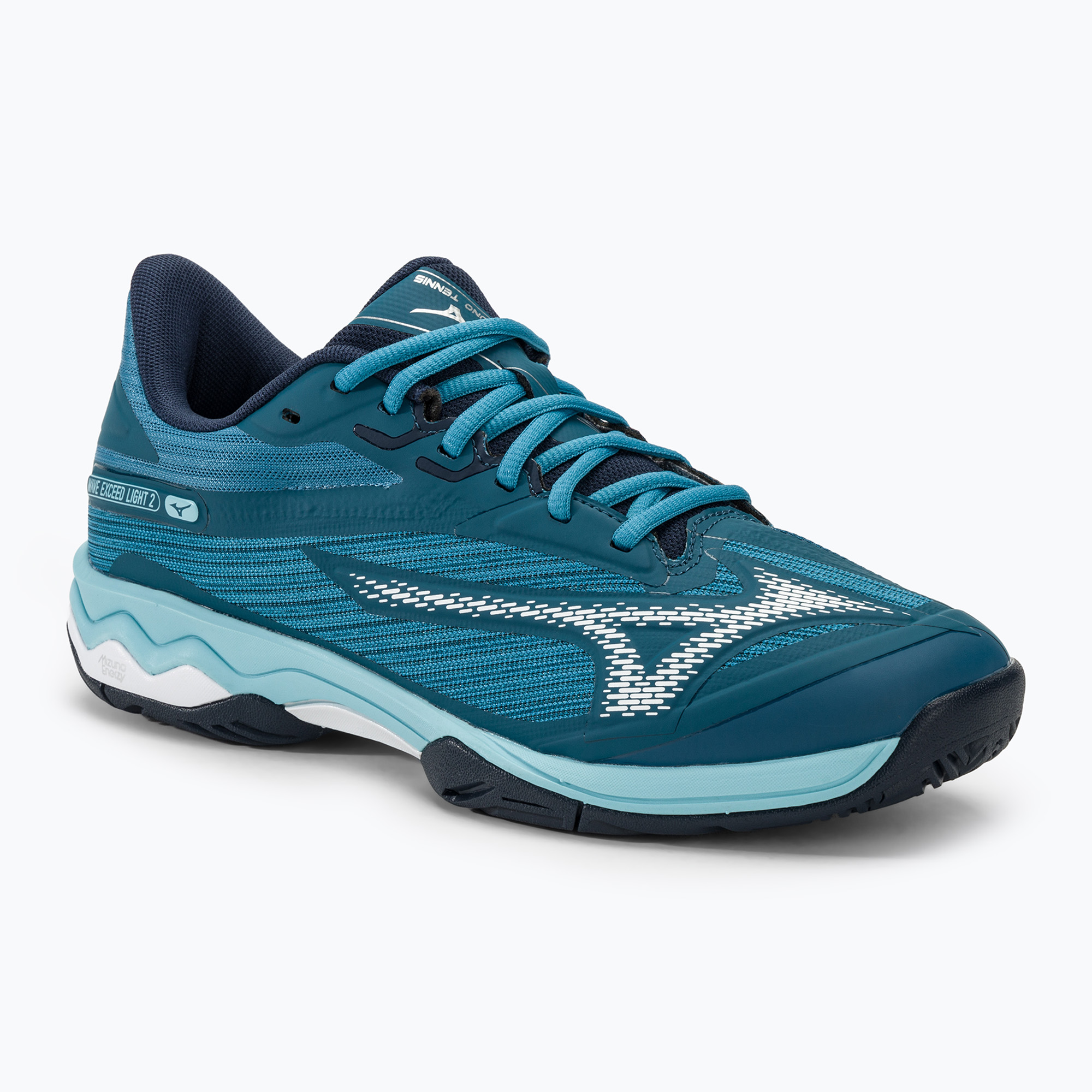 Buty do tenisa męskie Mizuno Wave Exceed Light 2 AC moroccan blue/white/bluejay | WYSYŁKA W 24H | 30 DNI NA ZWROT