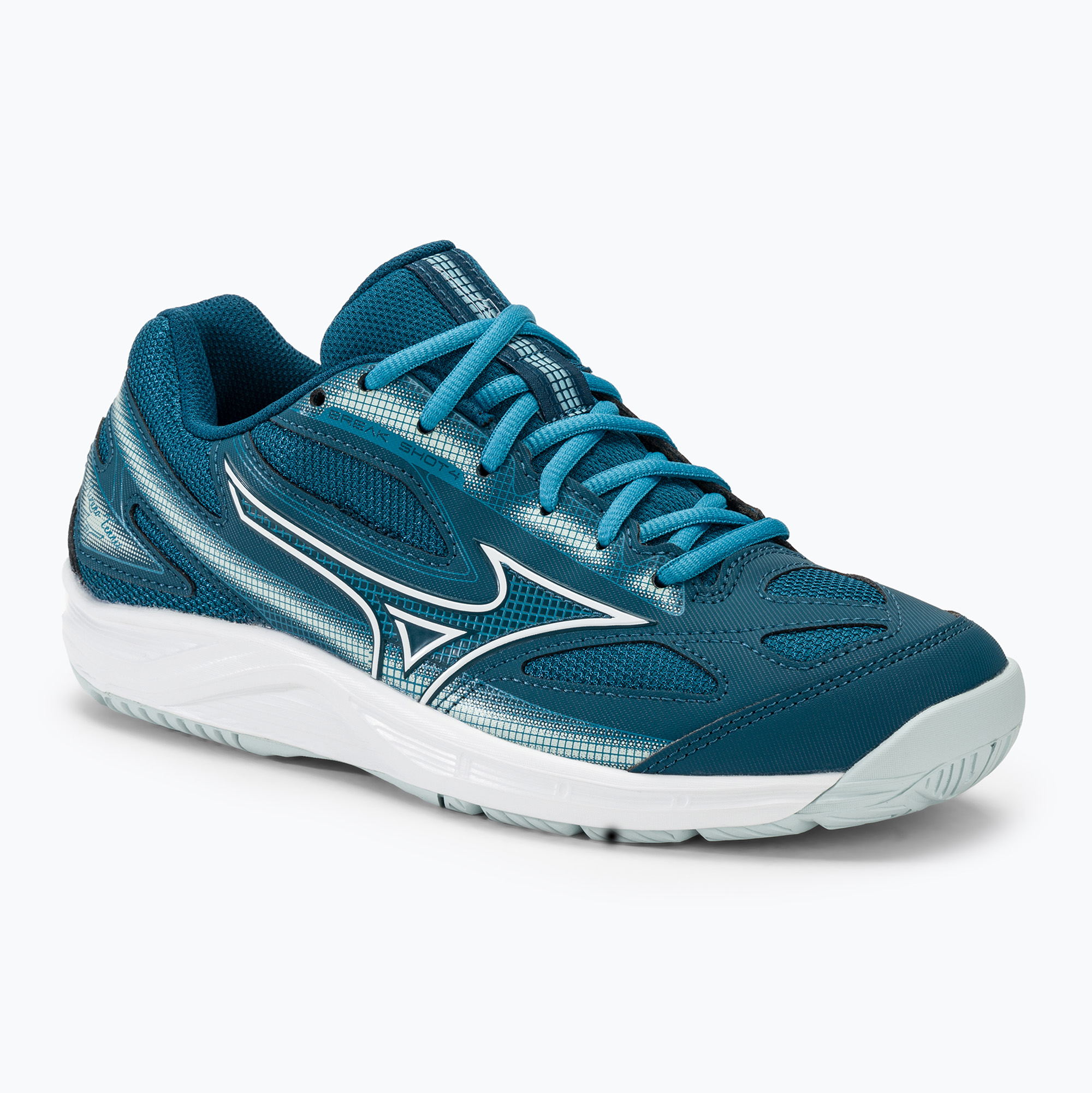 Buty do tenisa Mizuno Break Shot 4 AC moroccan blue/ white/ blue glow | WYSYŁKA W 24H | 30 DNI NA ZWROT