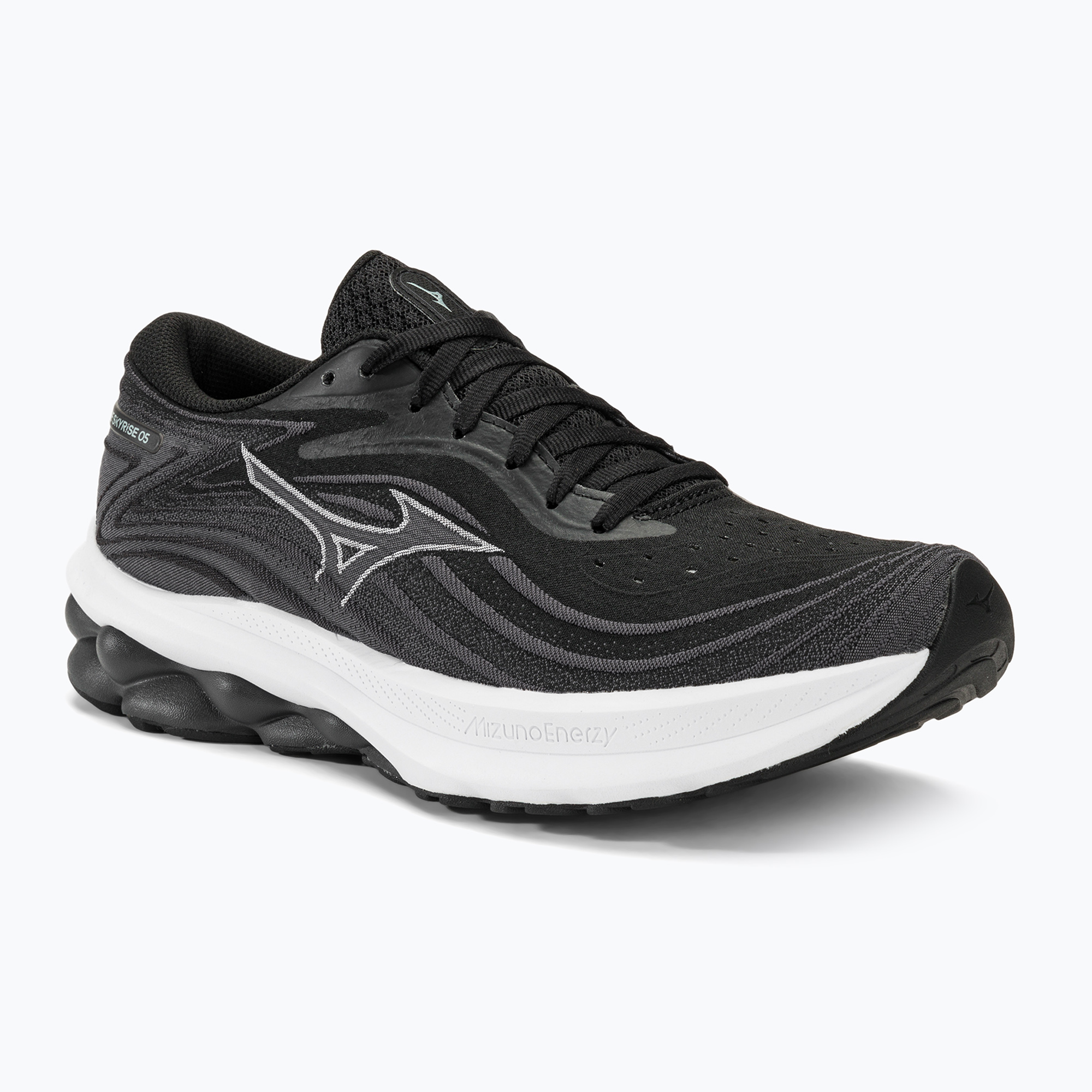 Buty do biegania męskie Mizuno Wave Skyrise 5 black/white/cayenne | WYSYŁKA W 24H | 30 DNI NA ZWROT