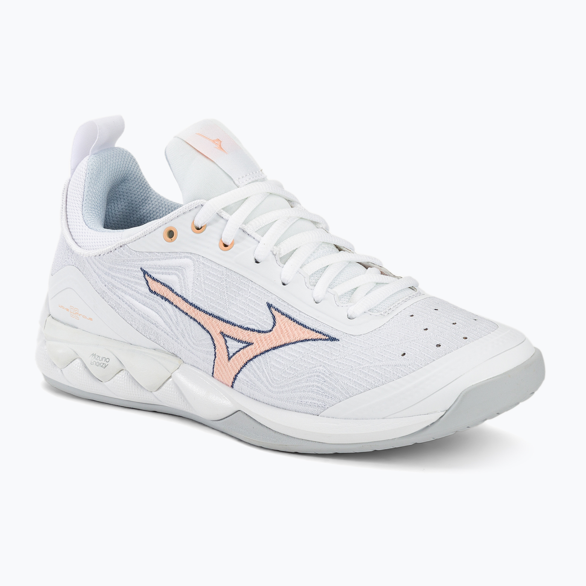 Buty do siatkówki damskie Mizuno Wave Luminous 2 white/navy peony/peach parfait | WYSYŁKA W 24H | 30 DNI NA ZWROT