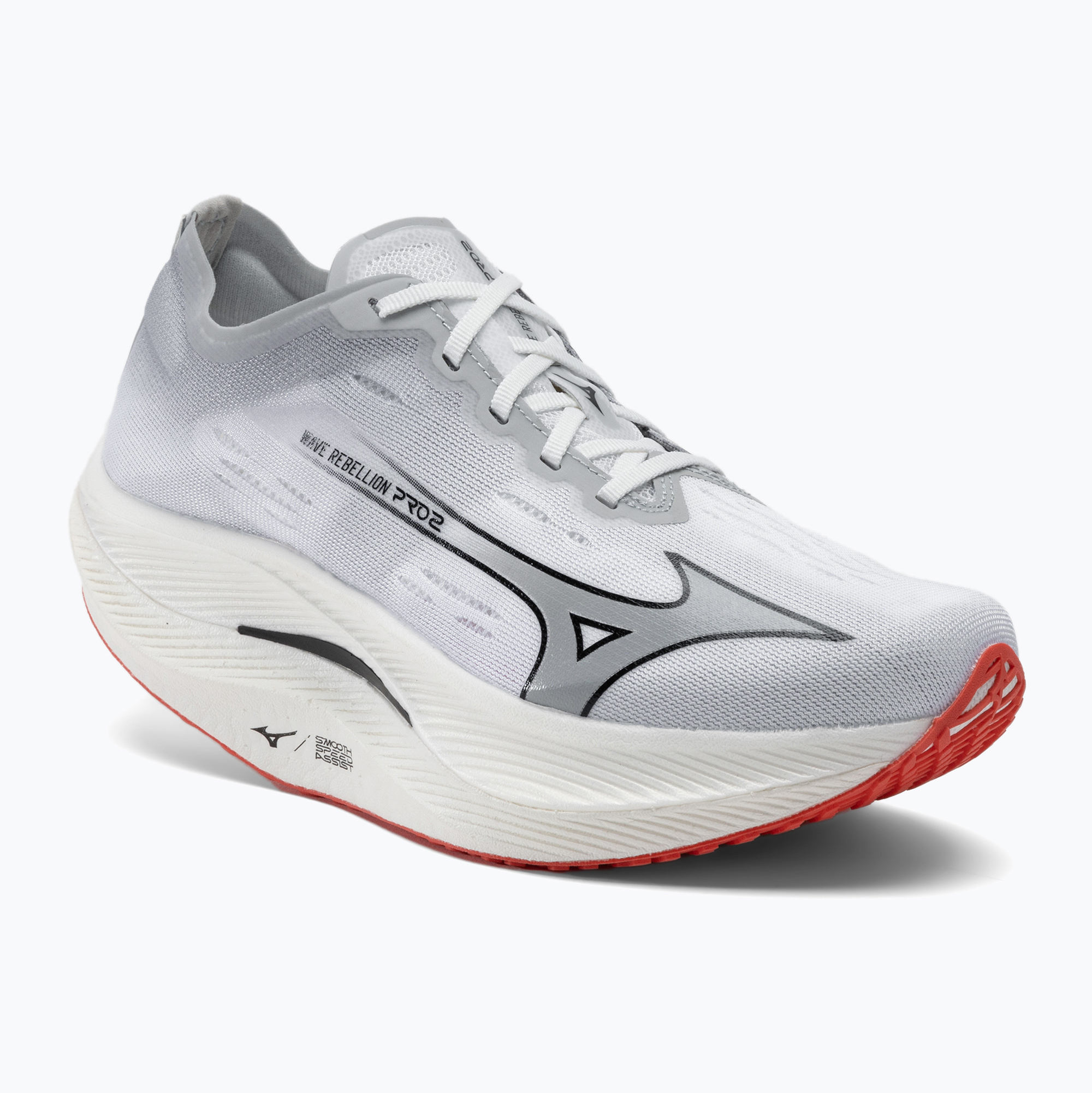 Buty do biegania męskie Mizuno Wave Rebellion Pro 2 white/harbor mist/cayenne | WYSYŁKA W 24H | 30 DNI NA ZWROT