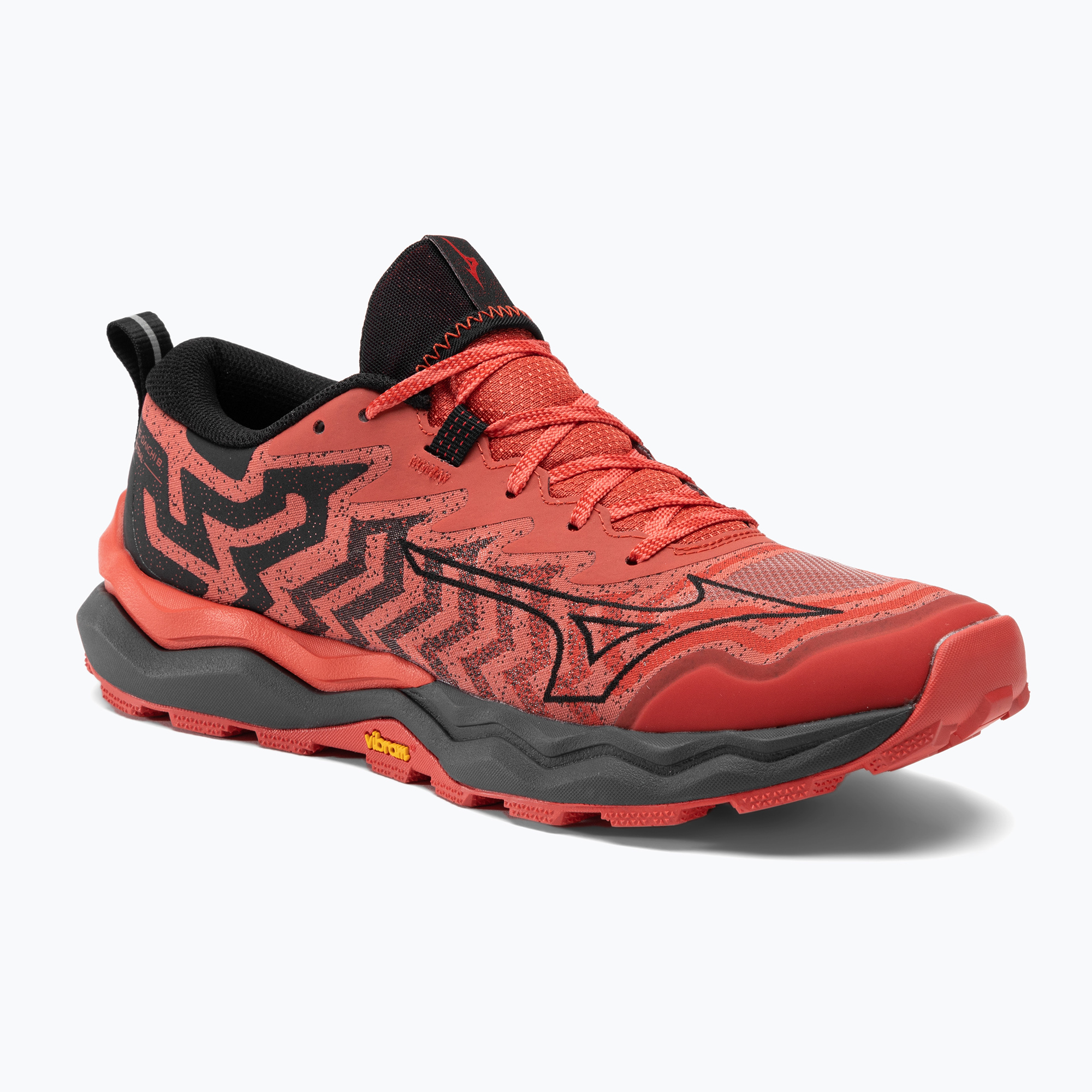 Buty do biegania męskie Mizuno Wave Daichi 8 cayenne/ black/ high risk red | WYSYŁKA W 24H | 30 DNI NA ZWROT