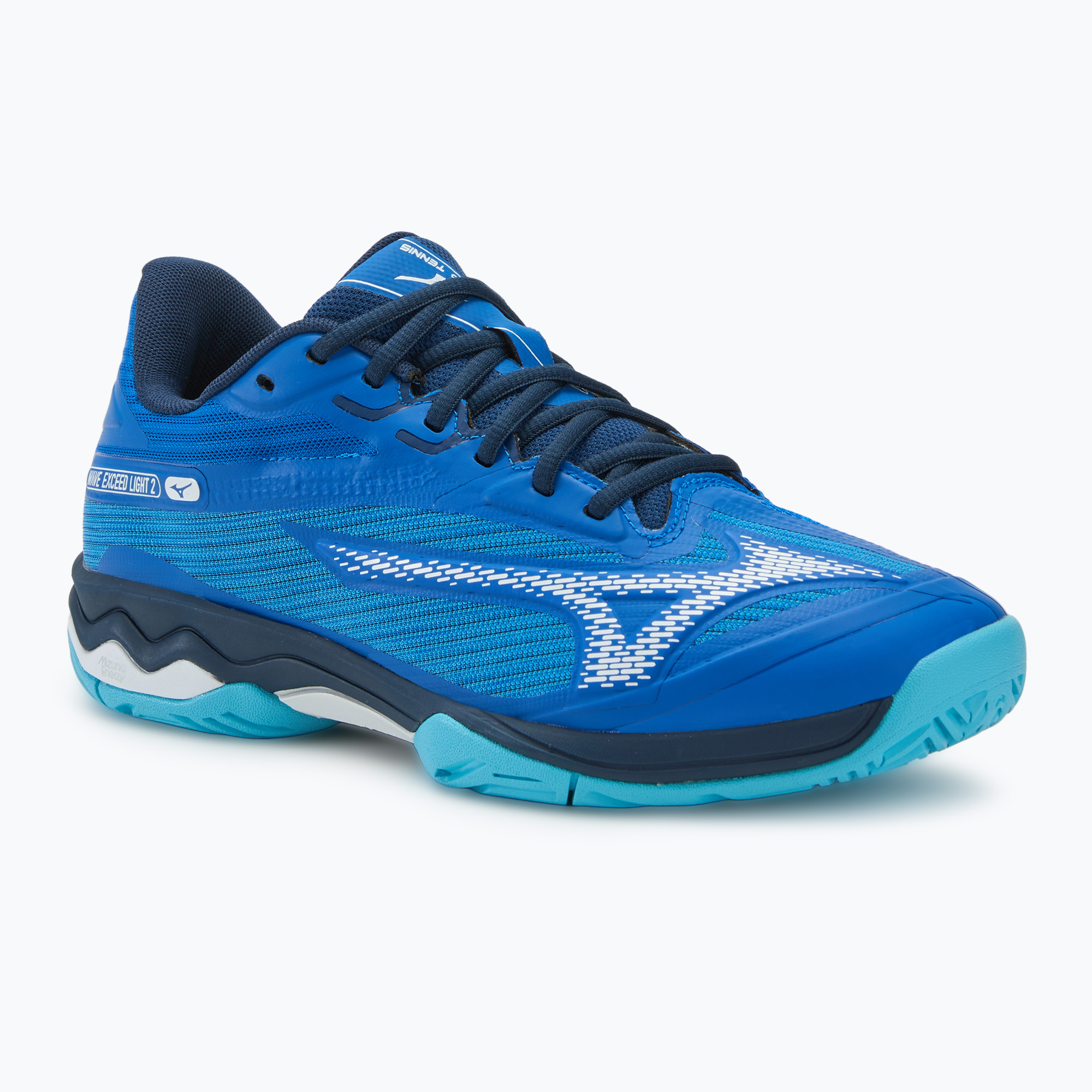 Buty do tenisa męskie Mizuno Wave Exceed Light 2 AC mugen blue/white/river blue | WYSYŁKA W 24H | 30 DNI NA ZWROT