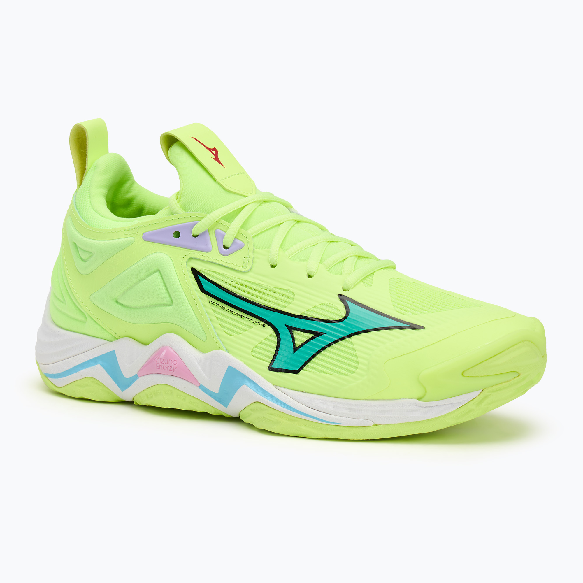 Buty do siatkówki Mizuno Wave Momentum 3 neo lime/black/splish splash | WYSYŁKA W 24H | 30 DNI NA ZWROT