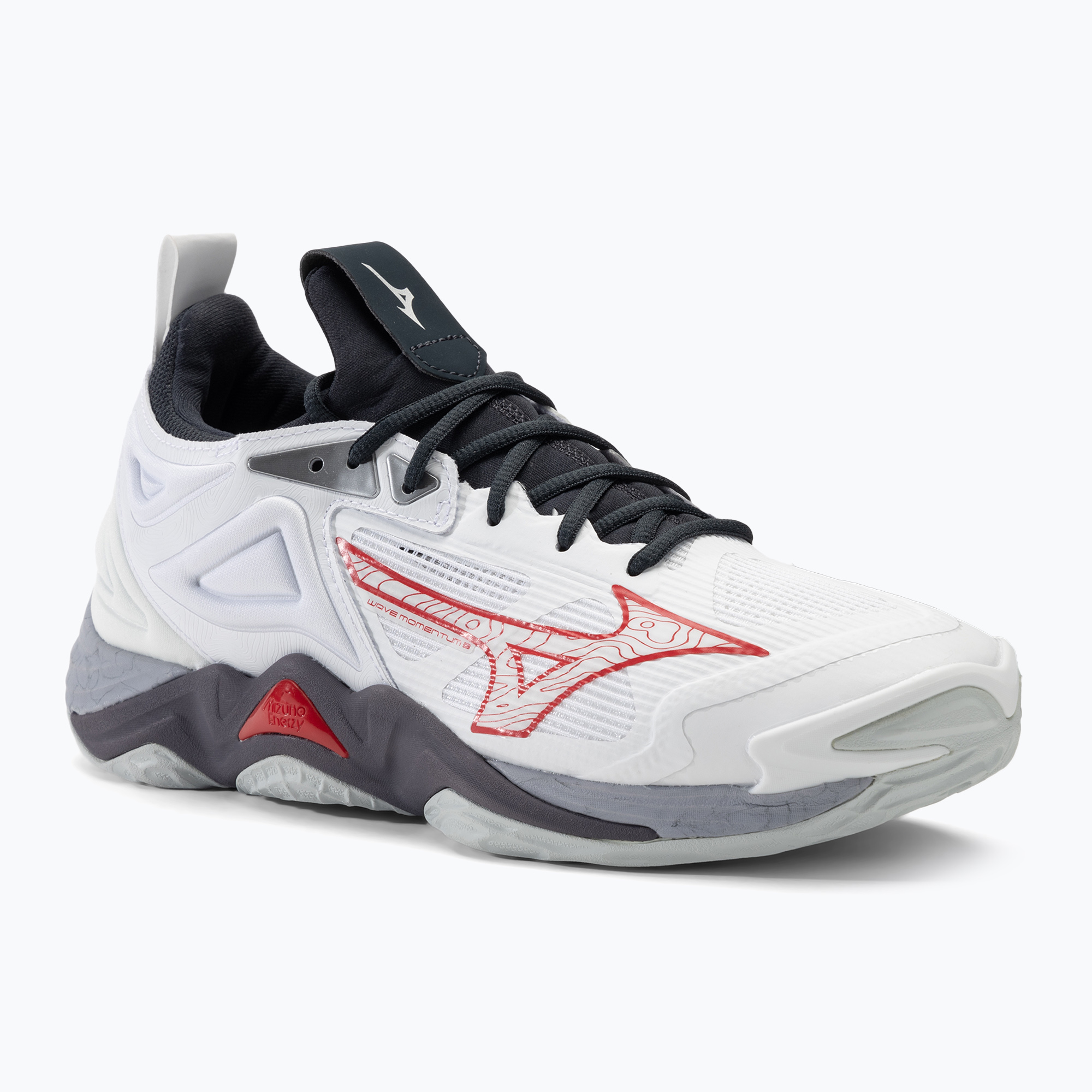 Buty do siatkówki Mizuno Wave Momentum 3 white/salsa/black | WYSYŁKA W 24H | 30 DNI NA ZWROT