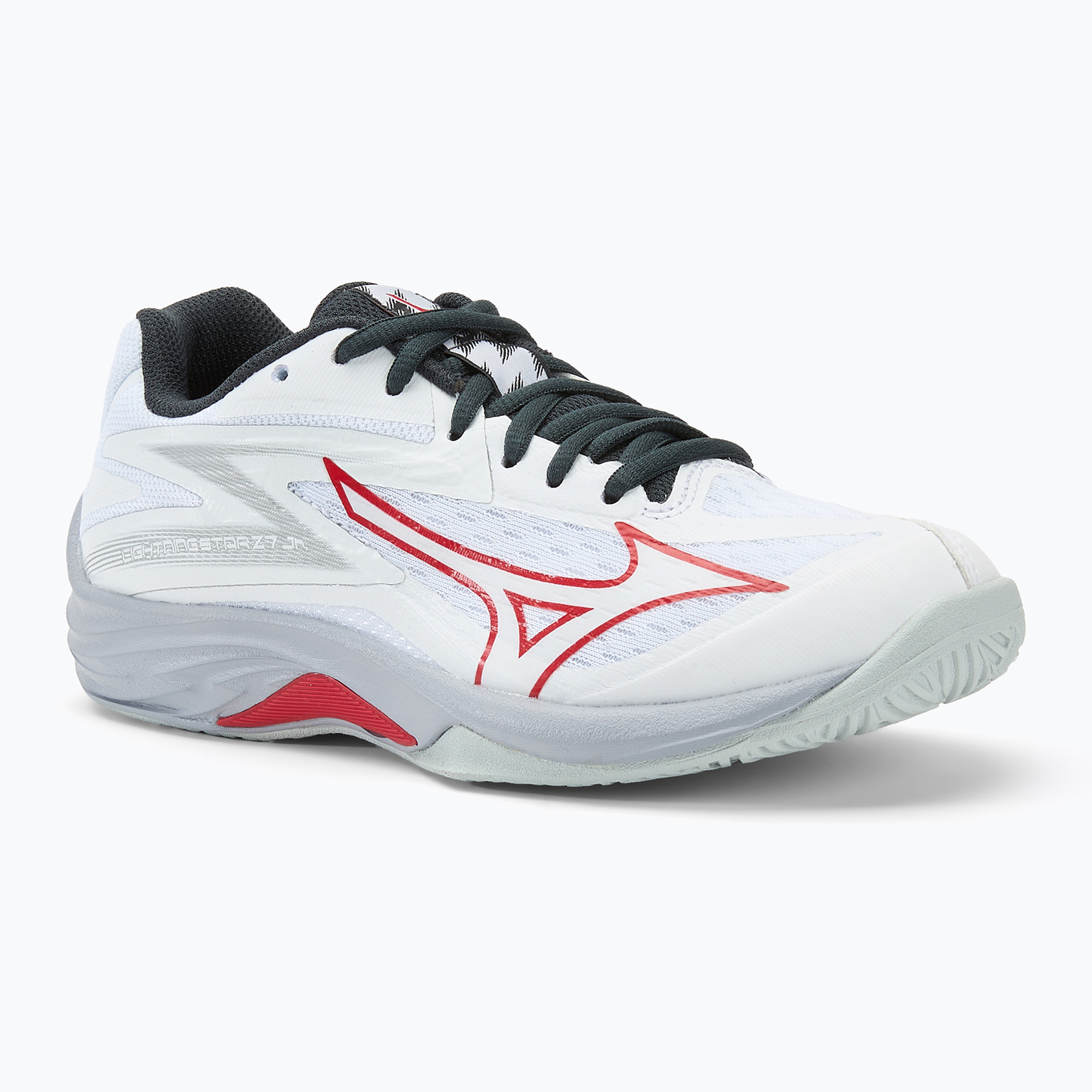 Buty do siatkówki dziecięce Mizuno Lightning Star Z7 white/salsa/black | WYSYŁKA W 24H | 30 DNI NA ZWROT