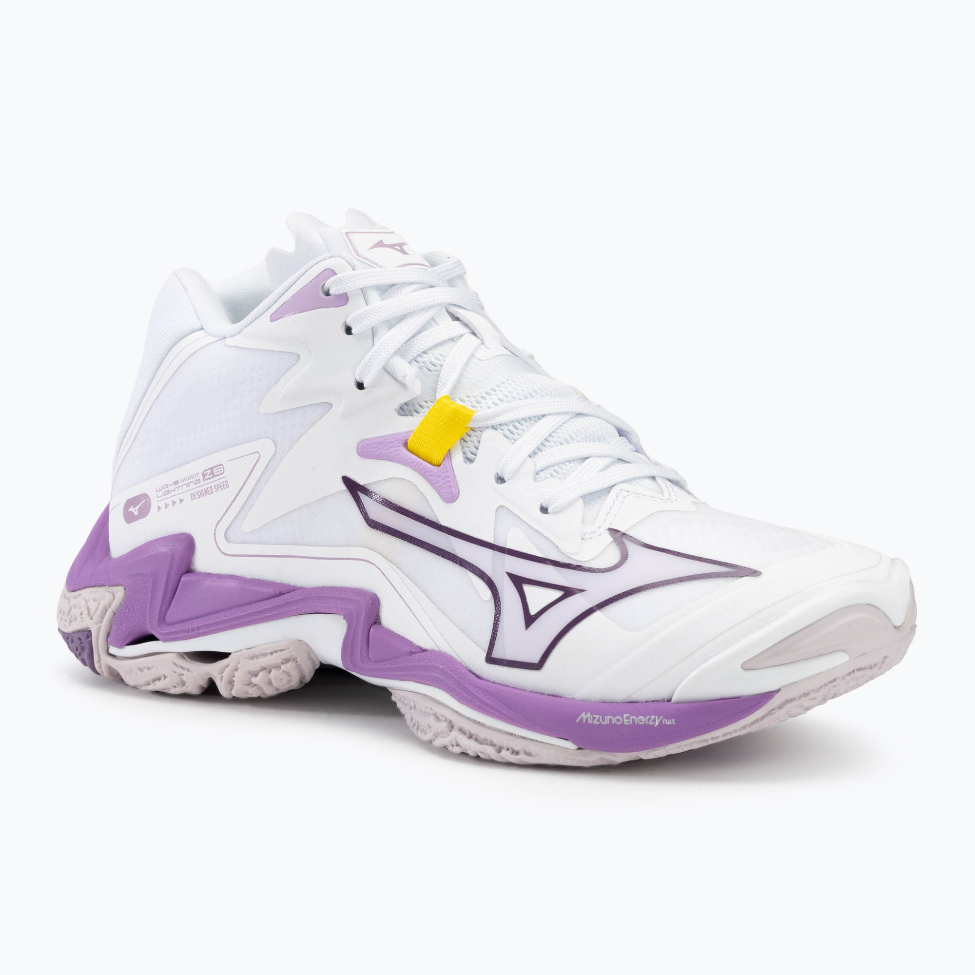 Buty do siatkówki damskie Mizuno Wave Lightning Z8 Mid white/patrician purple/quince | WYSYŁKA W 24H | 30 DNI NA ZWROT