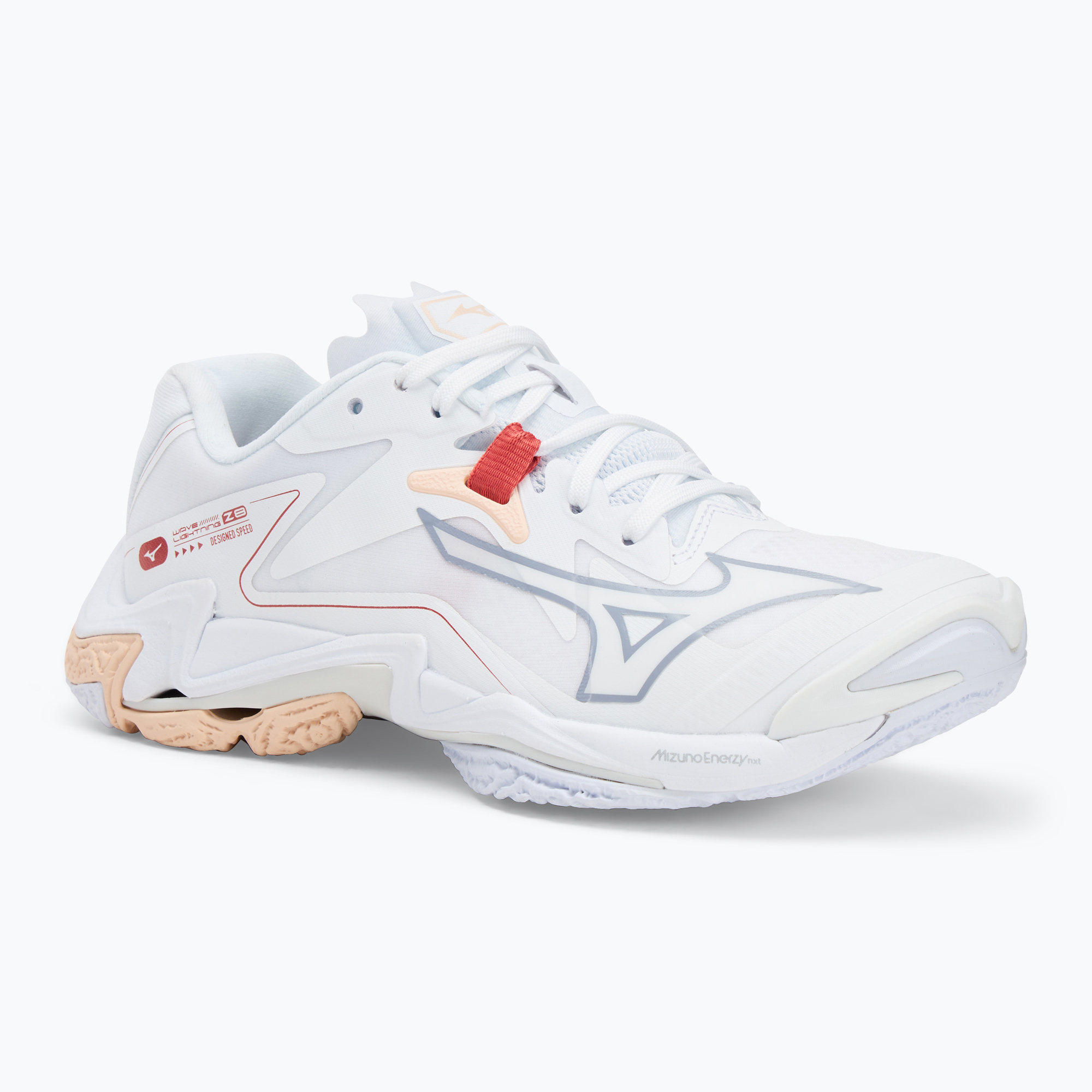 Buty do siatkówki damskie Mizuno Wave Lightning Z8 white/aleutian/cloud pink | WYSYŁKA W 24H | 30 DNI NA ZWROT